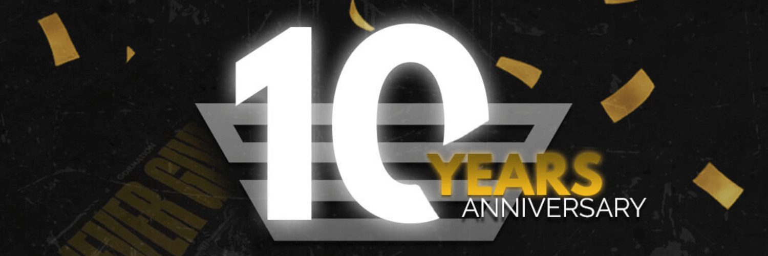 GORNATION 10 year anniversary banner