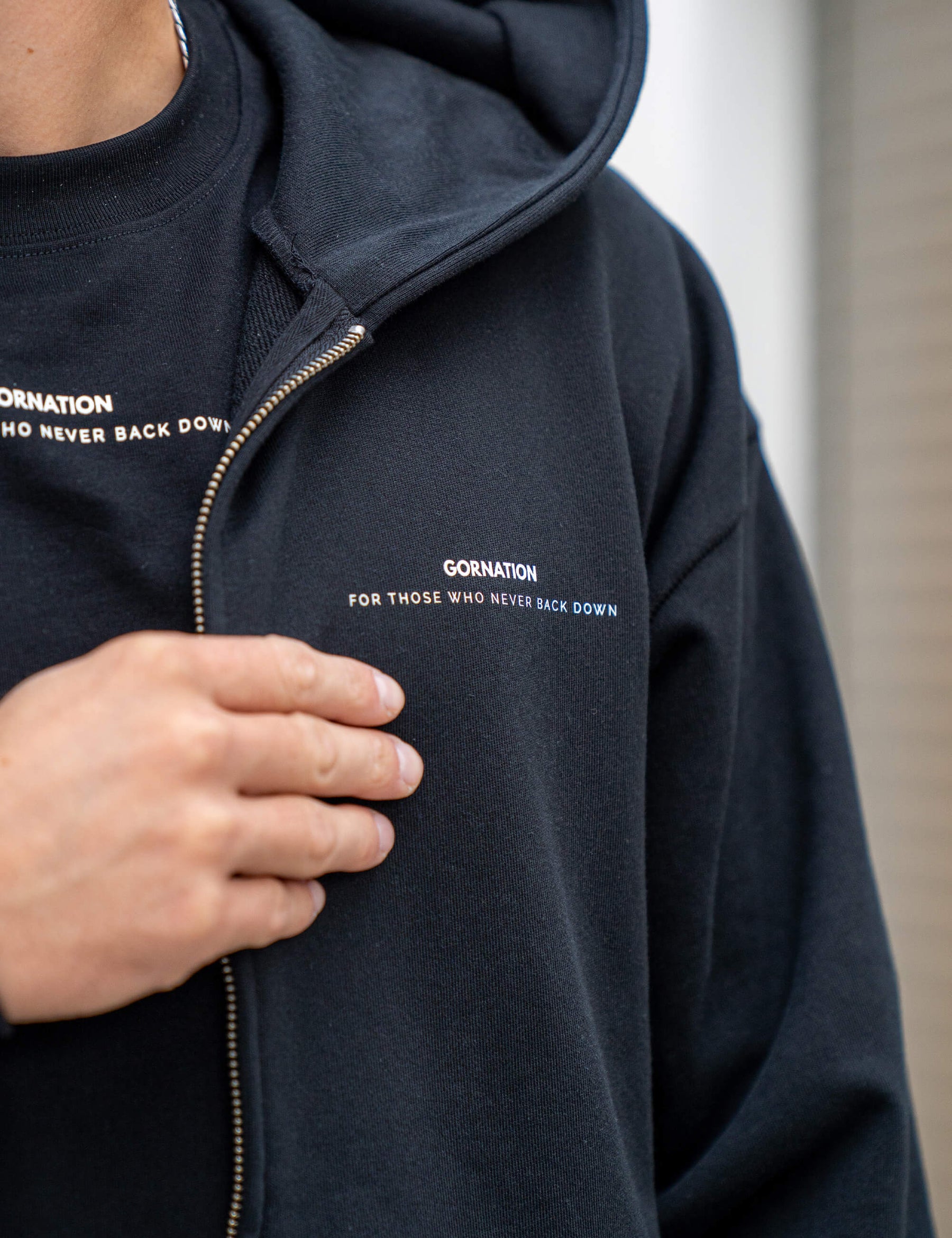 Anime Oversized Zip Jacket Control