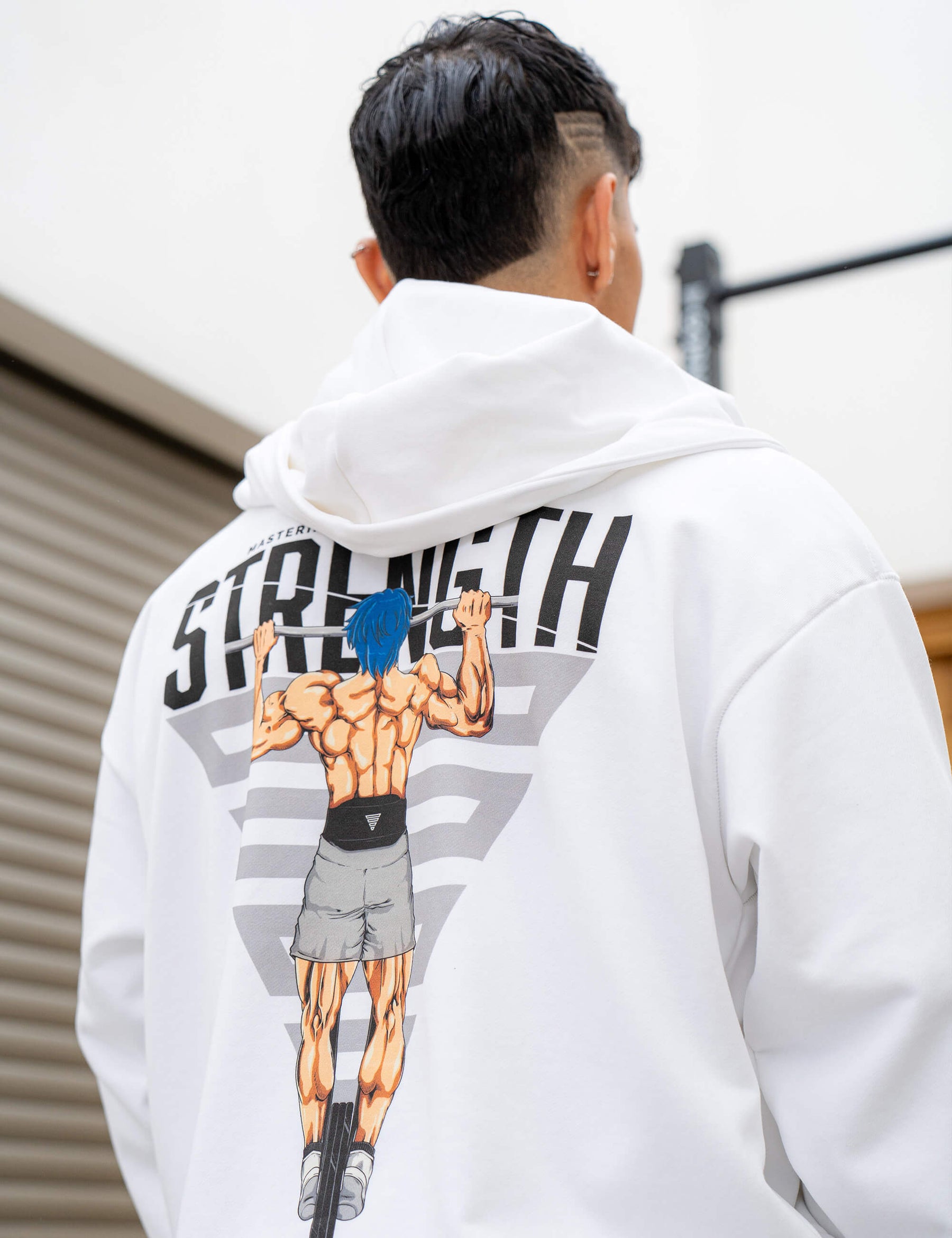 Anime Oversized Zip Jacket Strength