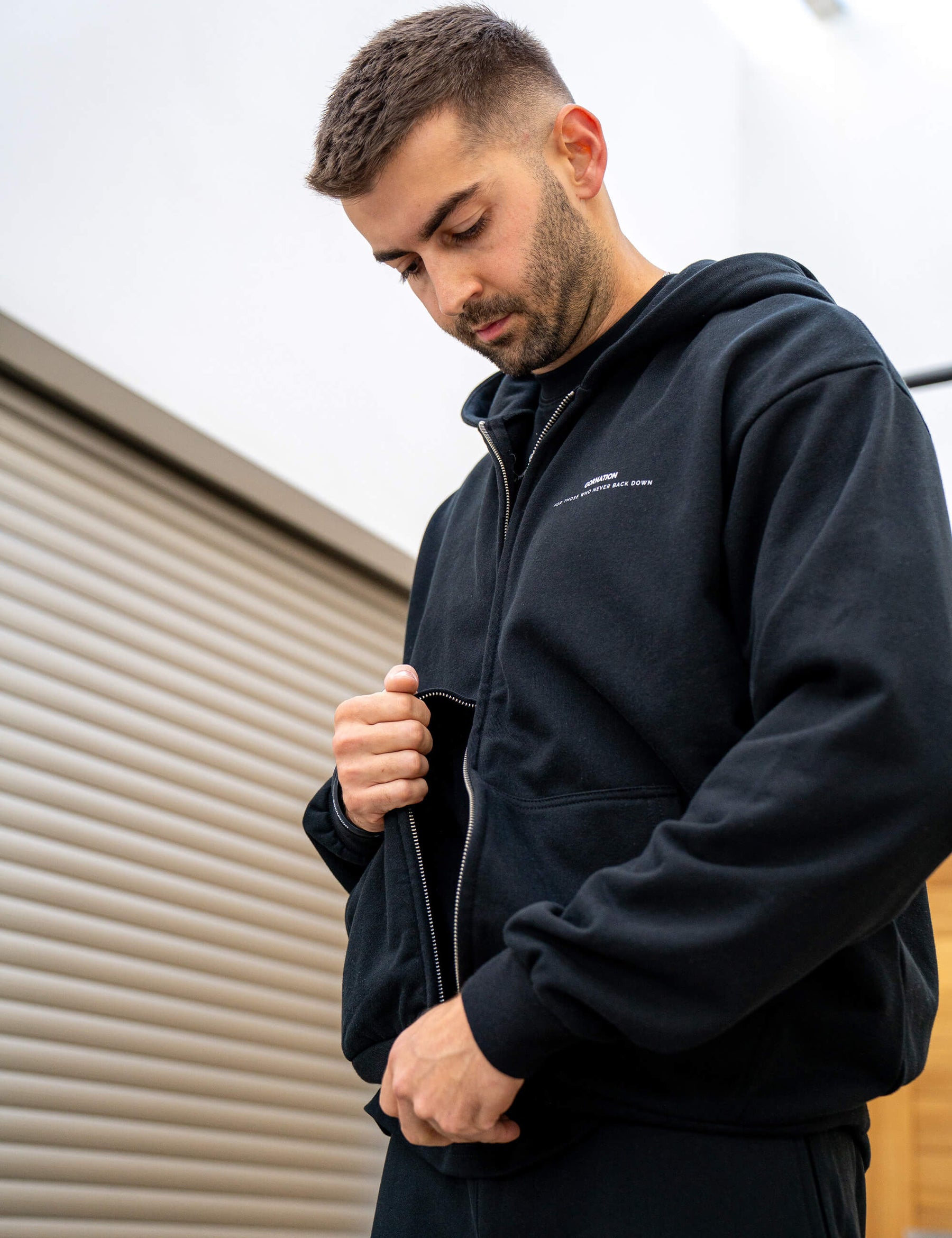 Anime Oversized Zip Jacket Balance