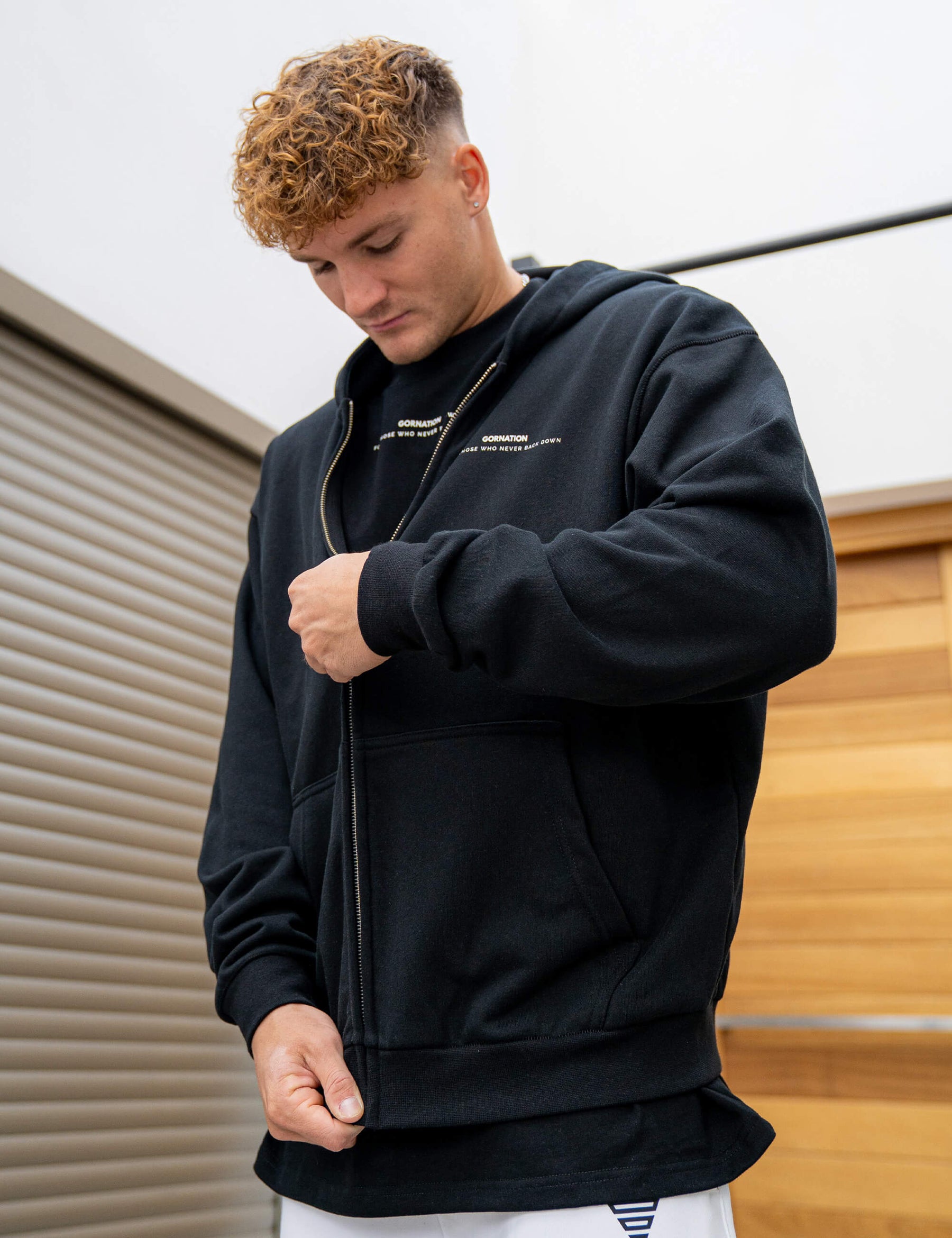 Anime Oversized Zip Jacket Control