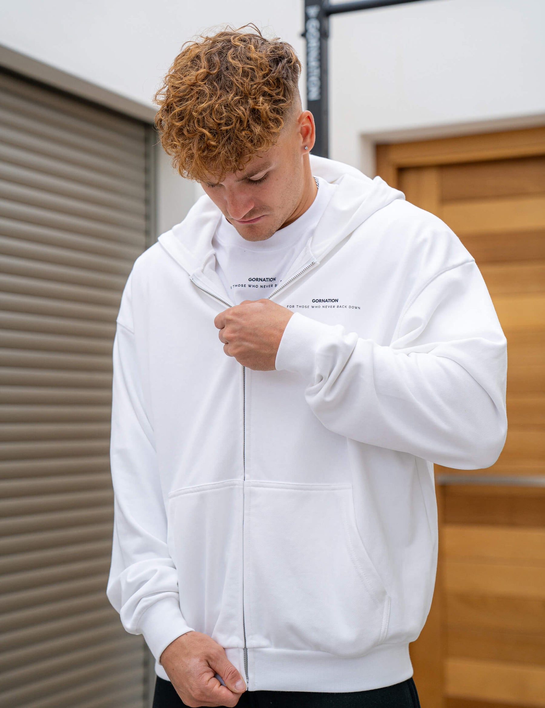 Anime Oversized Zip Jacket Control