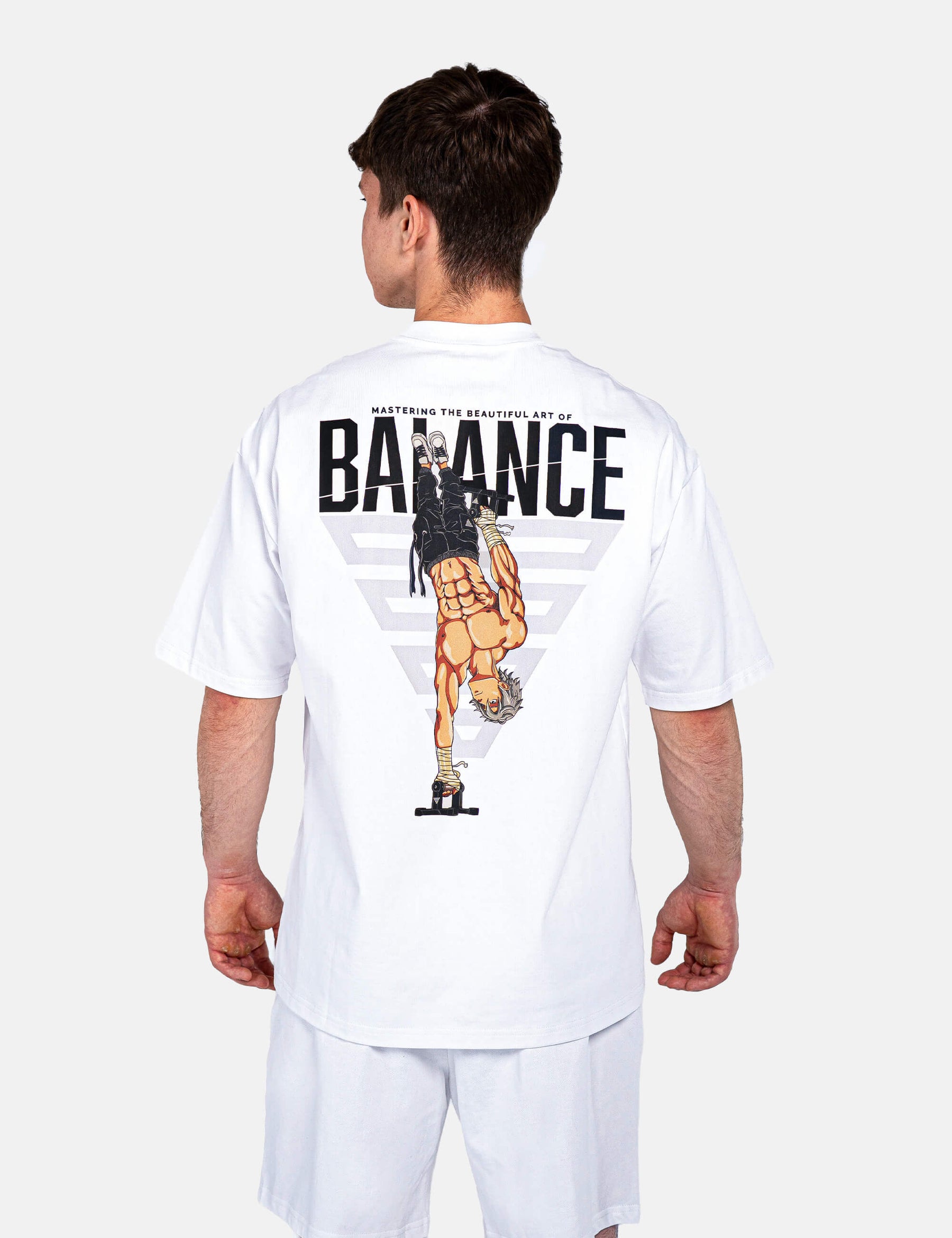 Anime Oversized T-Shirt Balance Men
