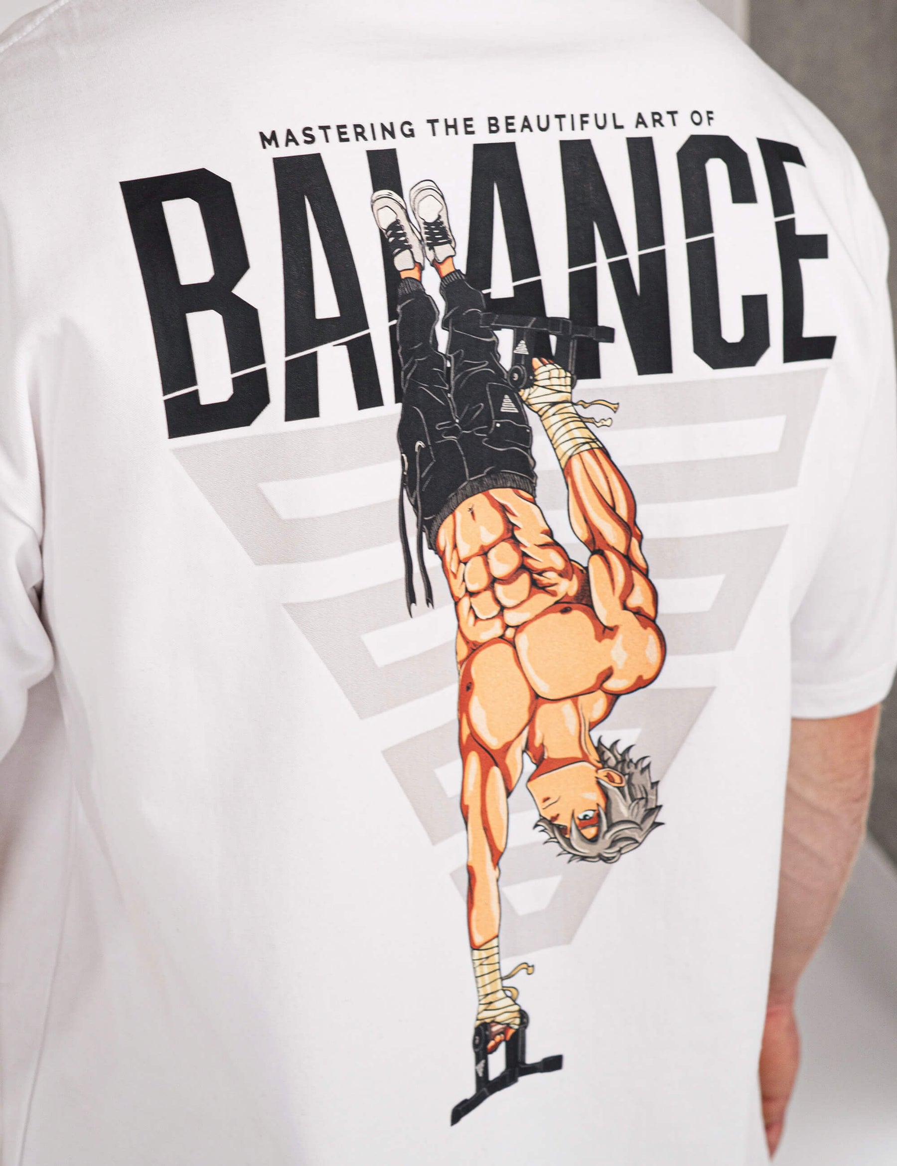Anime Oversized T-Shirt Balance Men