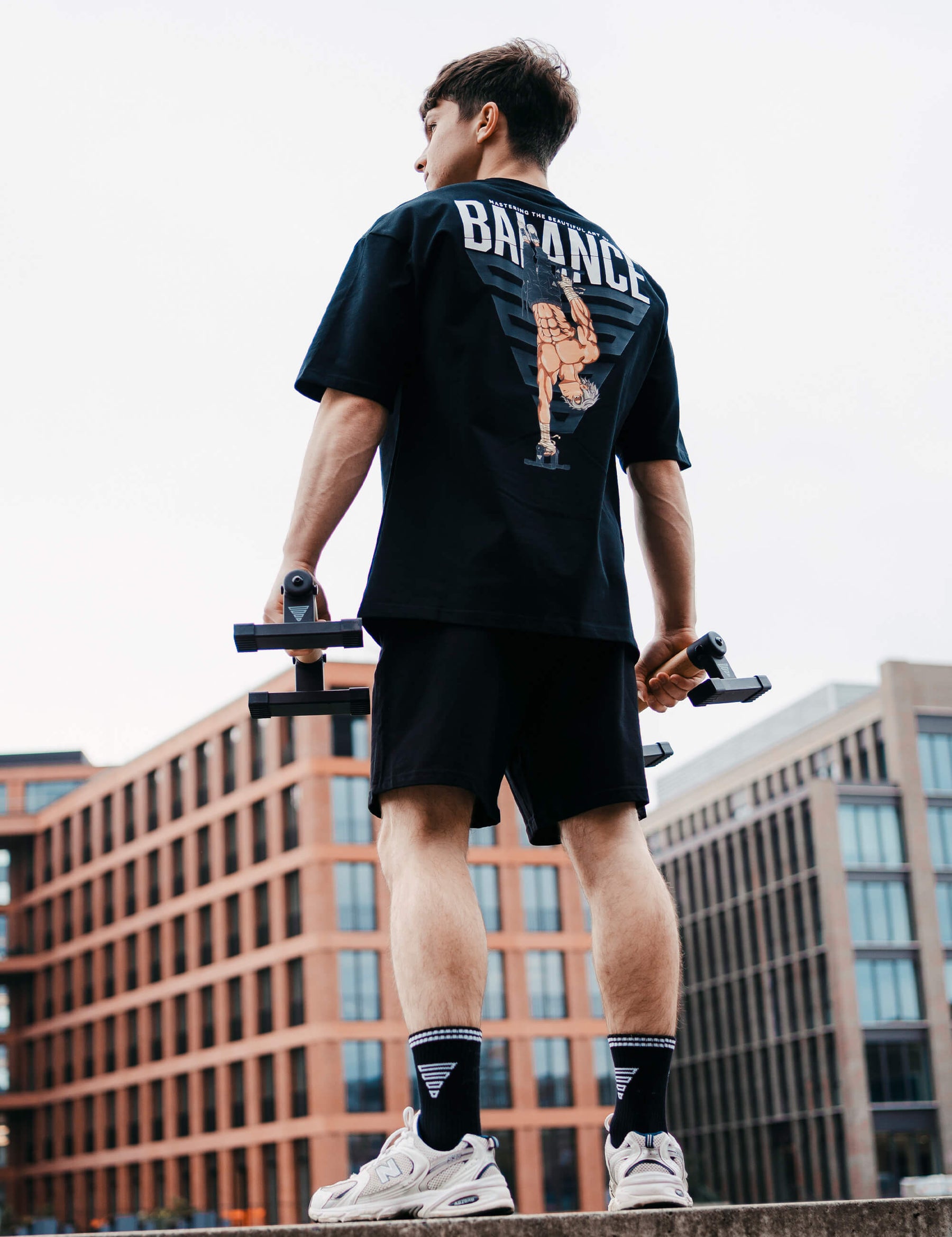 Anime Oversized T-Shirt Balance Men