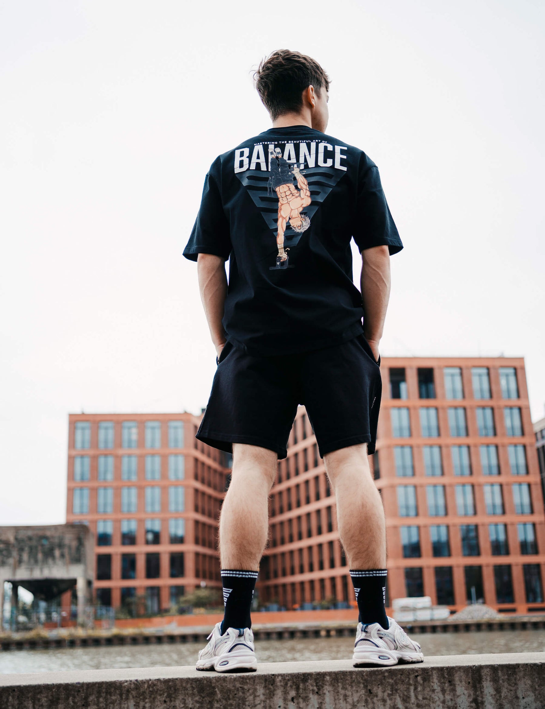 Anime Oversized T-Shirt Balance Men