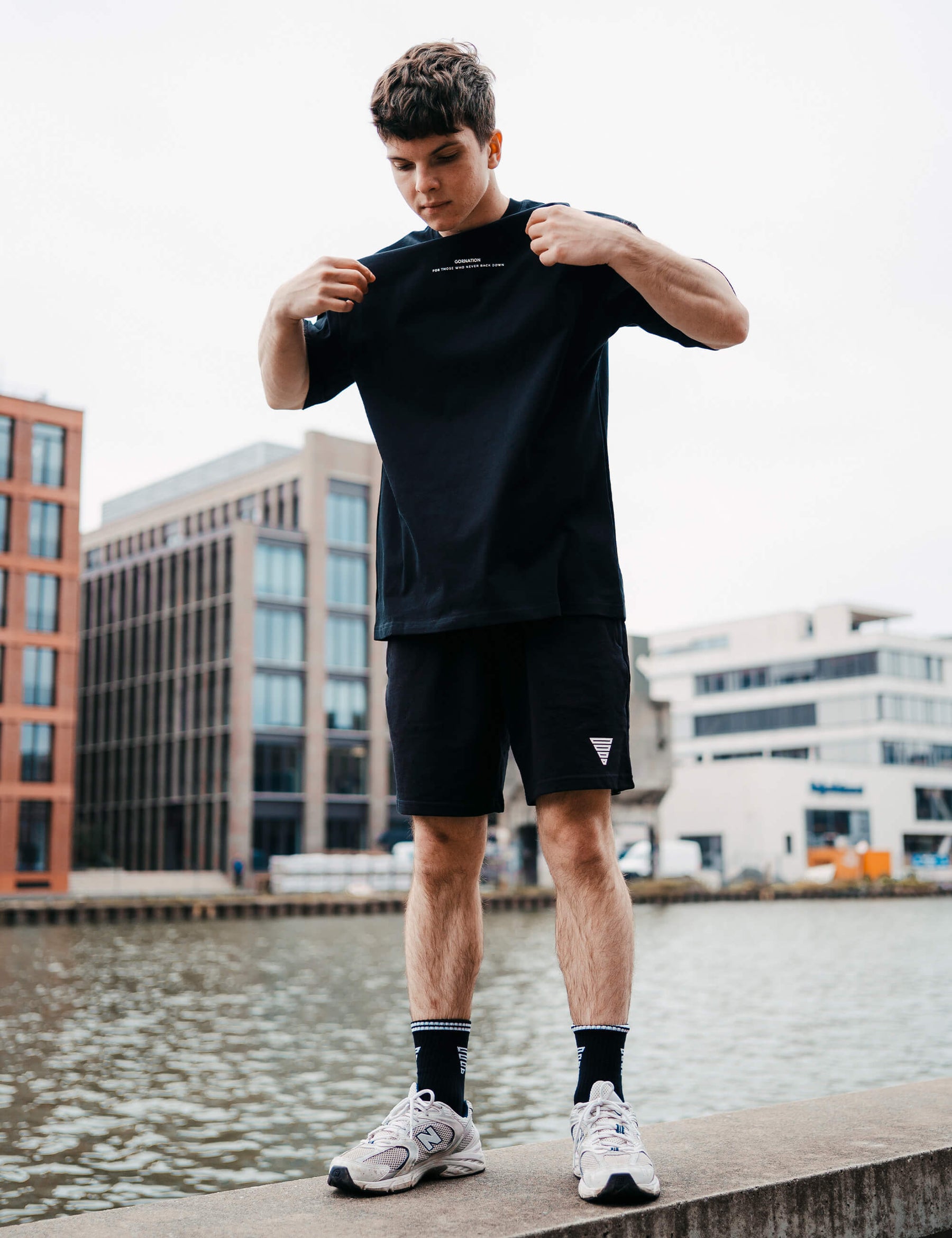 Anime Oversized T-Shirt Balance Men
