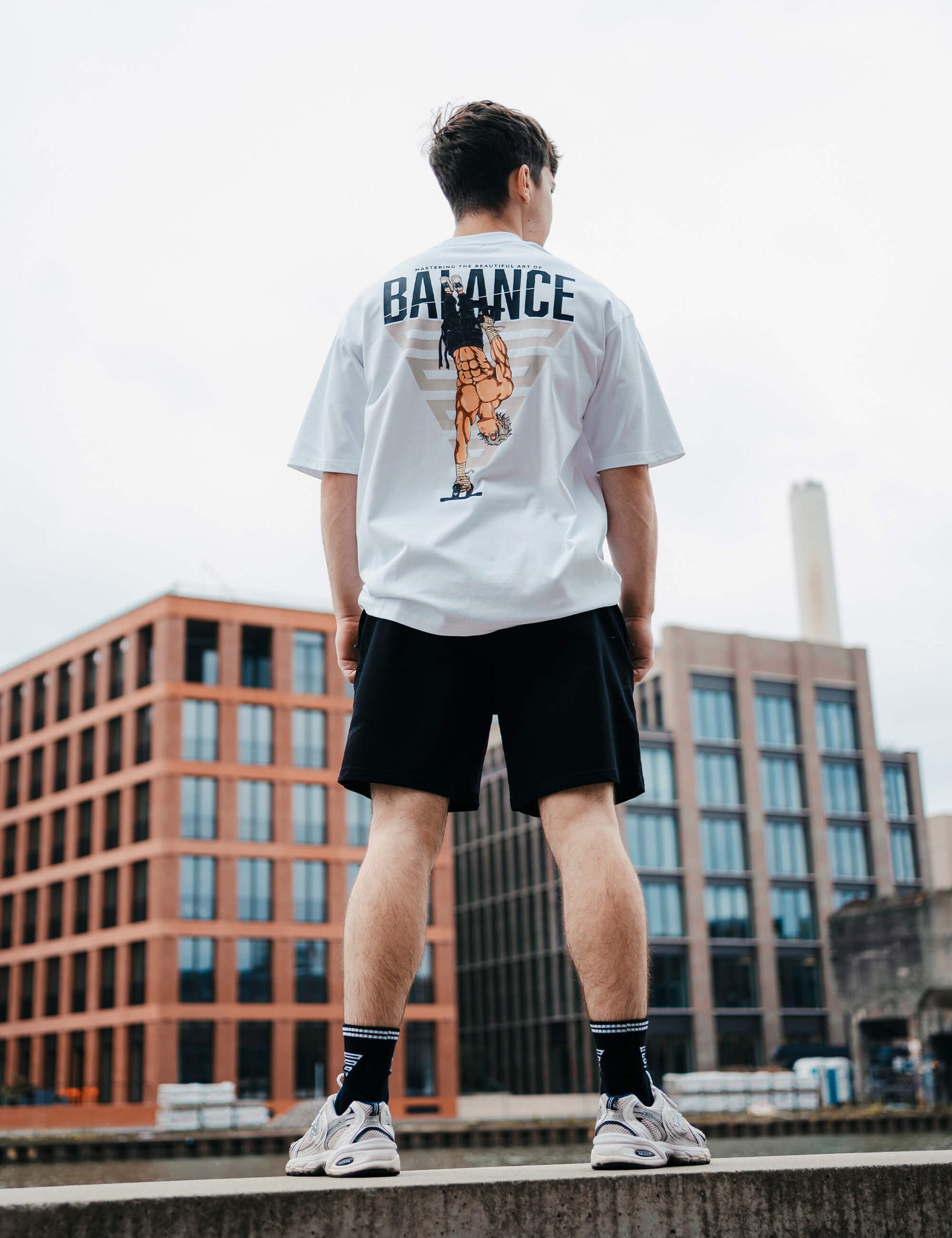 Anime Oversized T-Shirt Balance Men