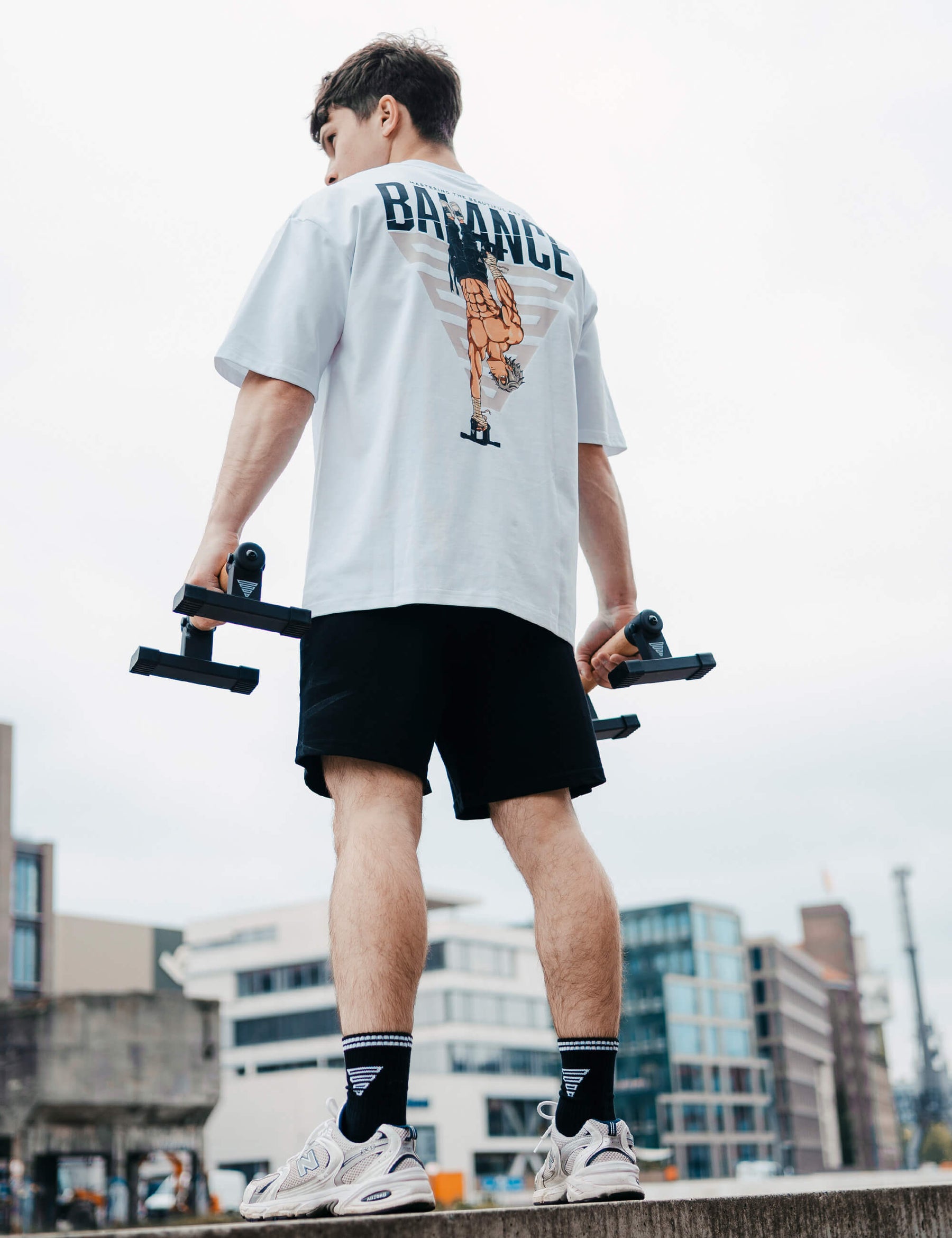 Anime Oversized T-Shirt Balance Men