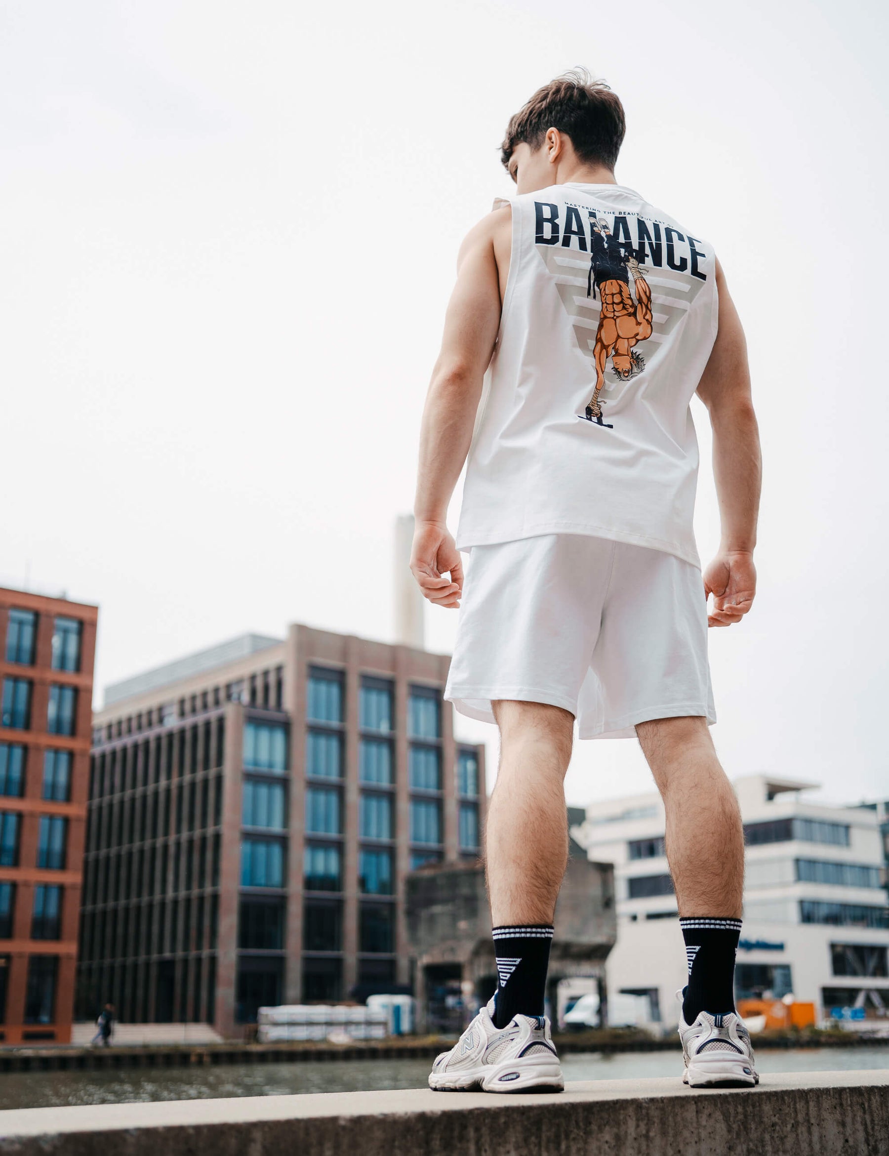 Anime Oversized Tank Top Balance Men