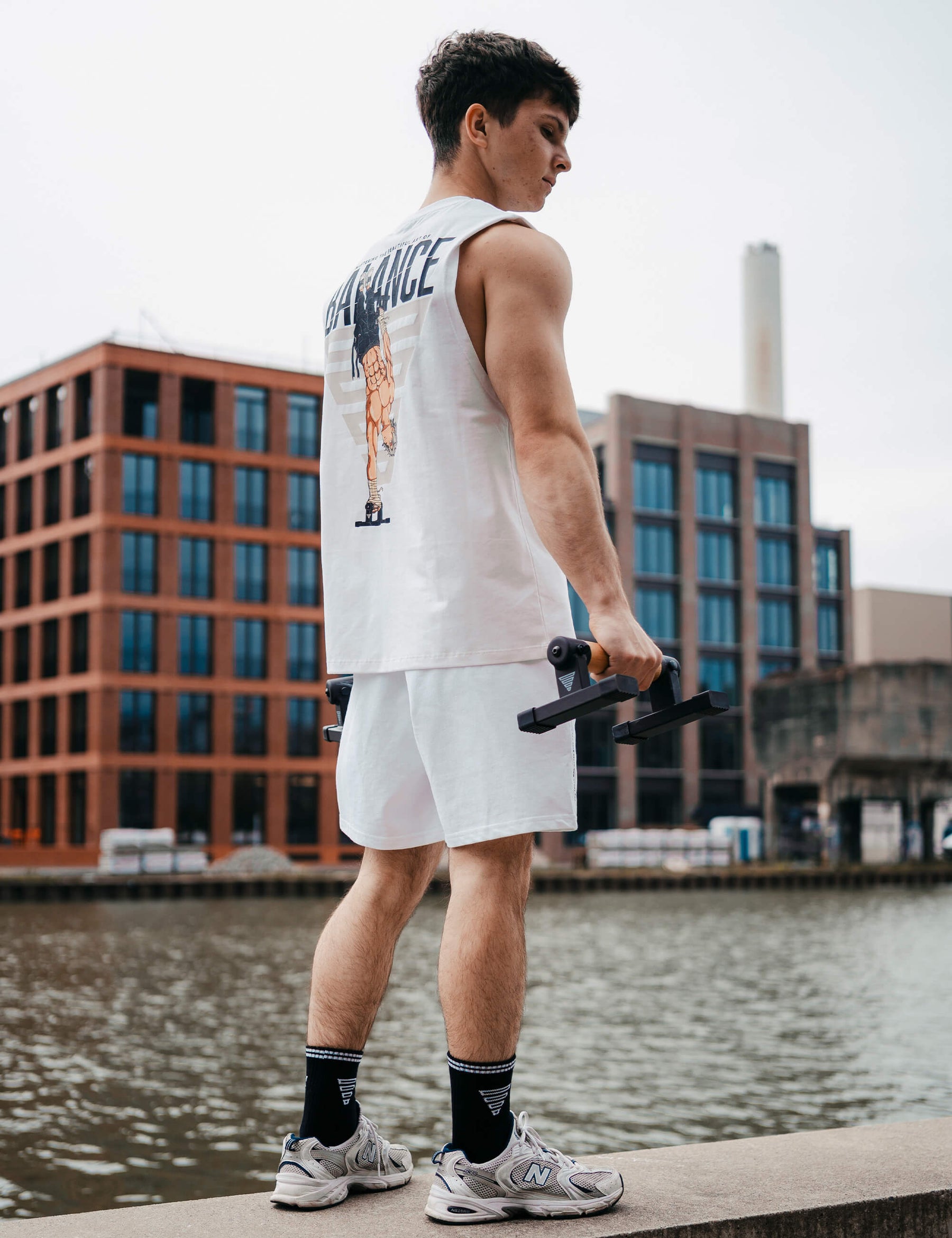 Anime Oversized Tank Top Balance Men