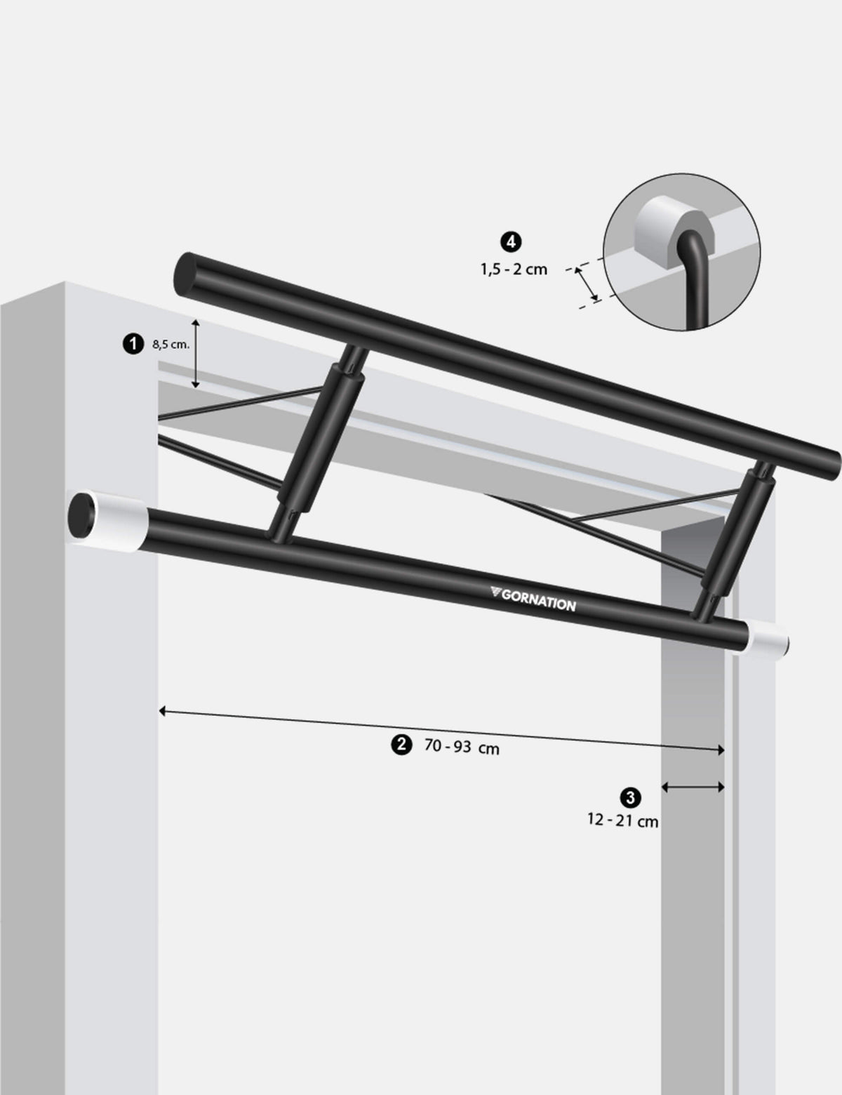 Door Pull Up Bar Hook-it