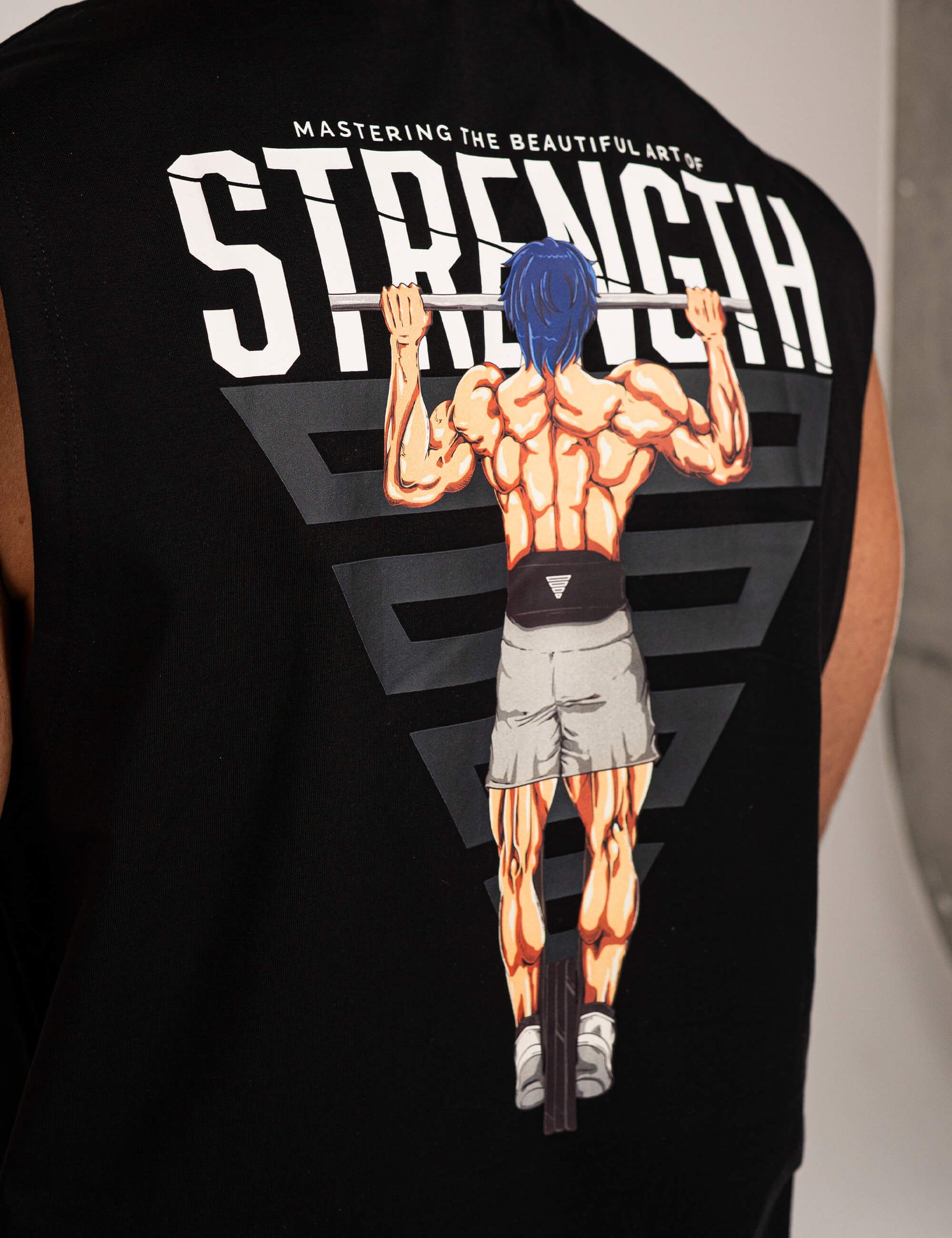 Anime Oversized Tank Top Strength Men