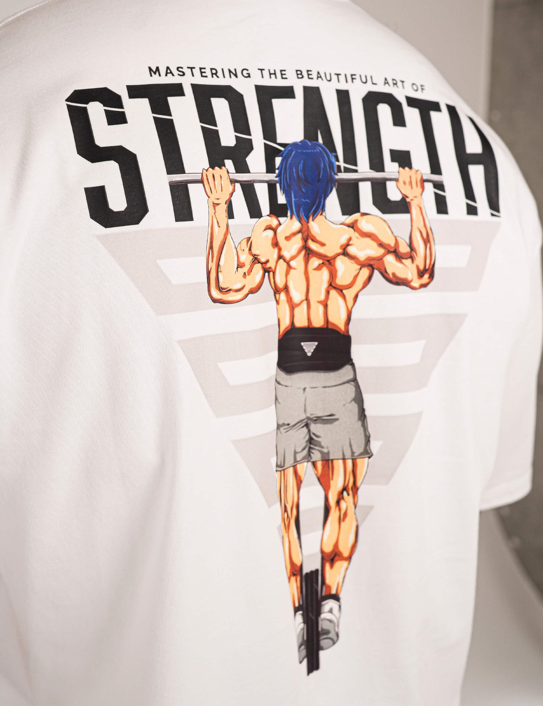 Anime Oversized T-Shirt Strength Men