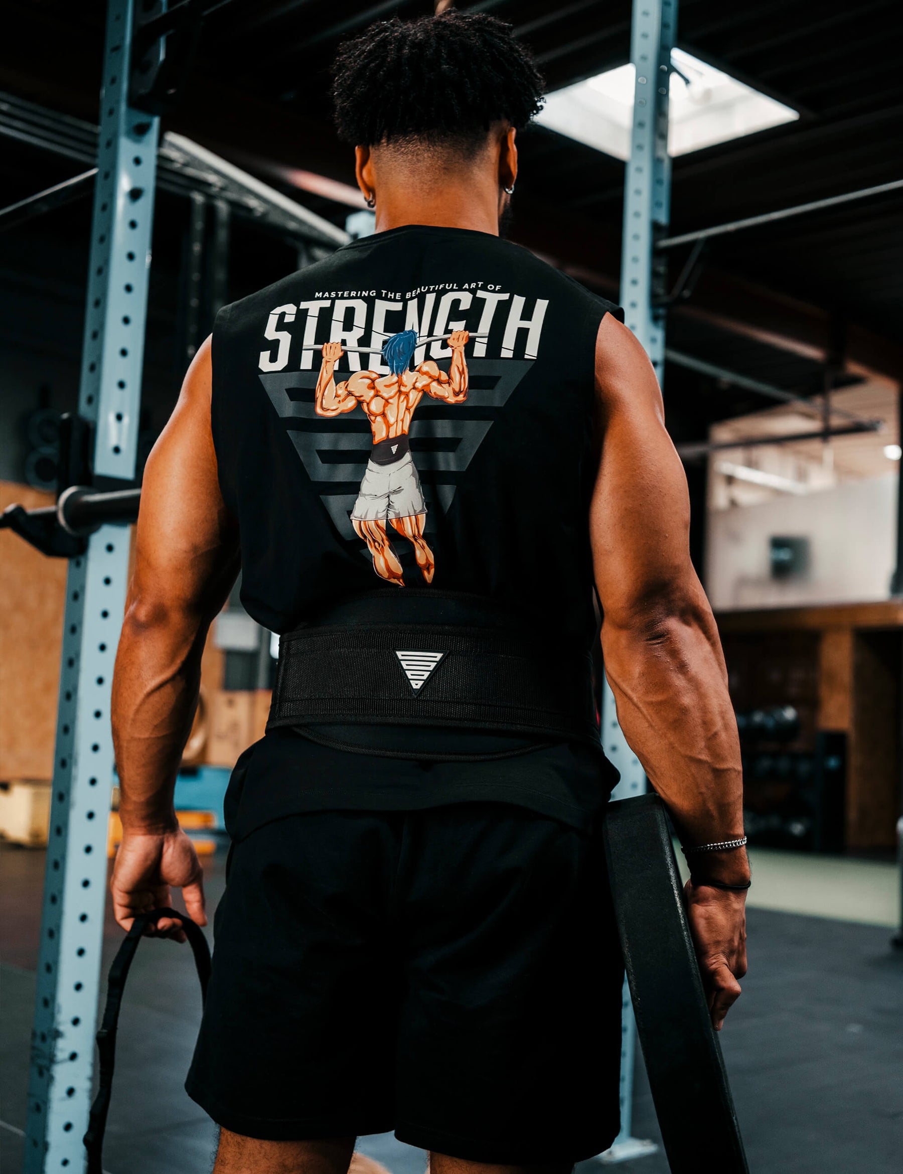 Anime Oversized Tank Top Strength Men