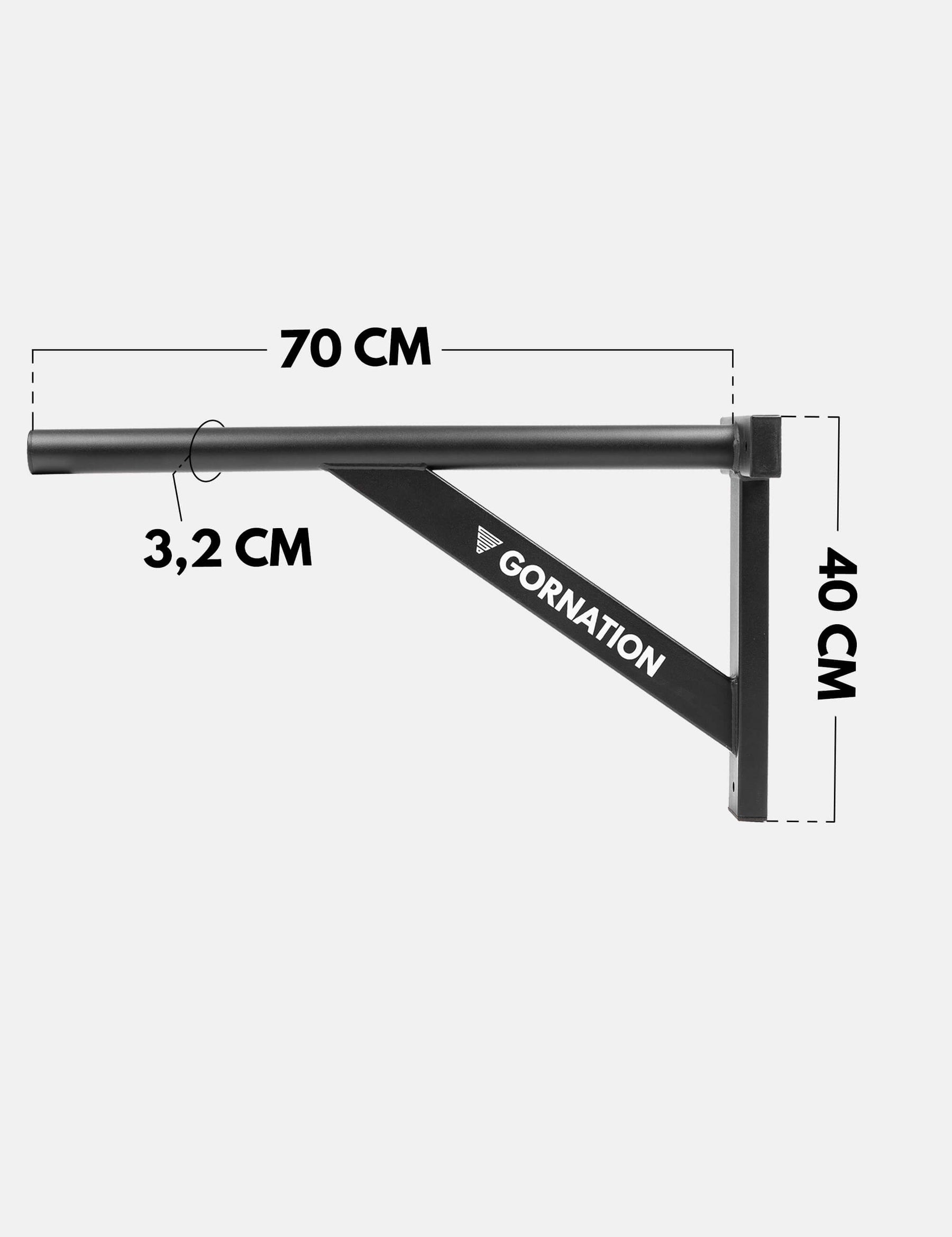 Wall Mounted Pull Up Bar Large