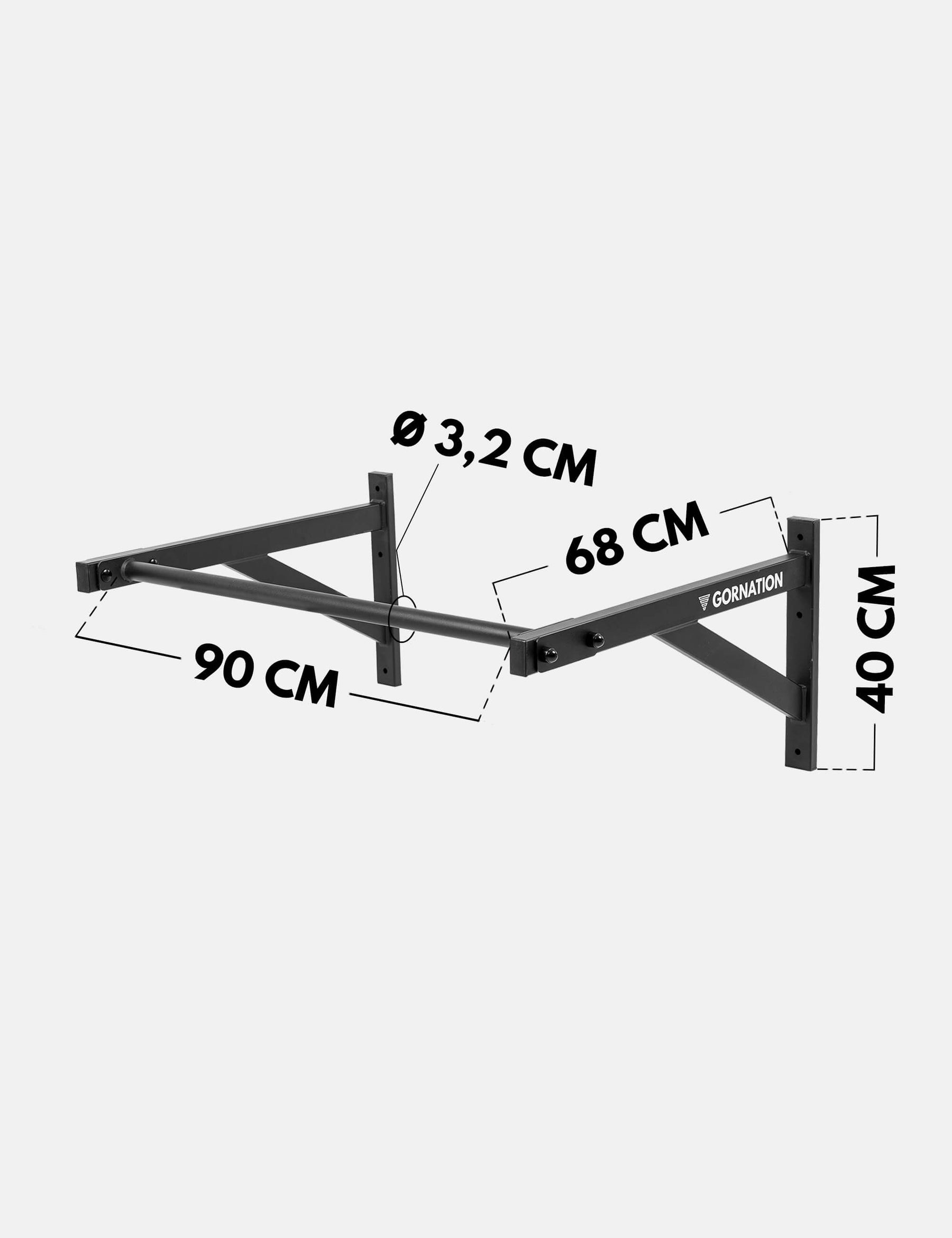 Wall Mounted Pull Up Bar Medium