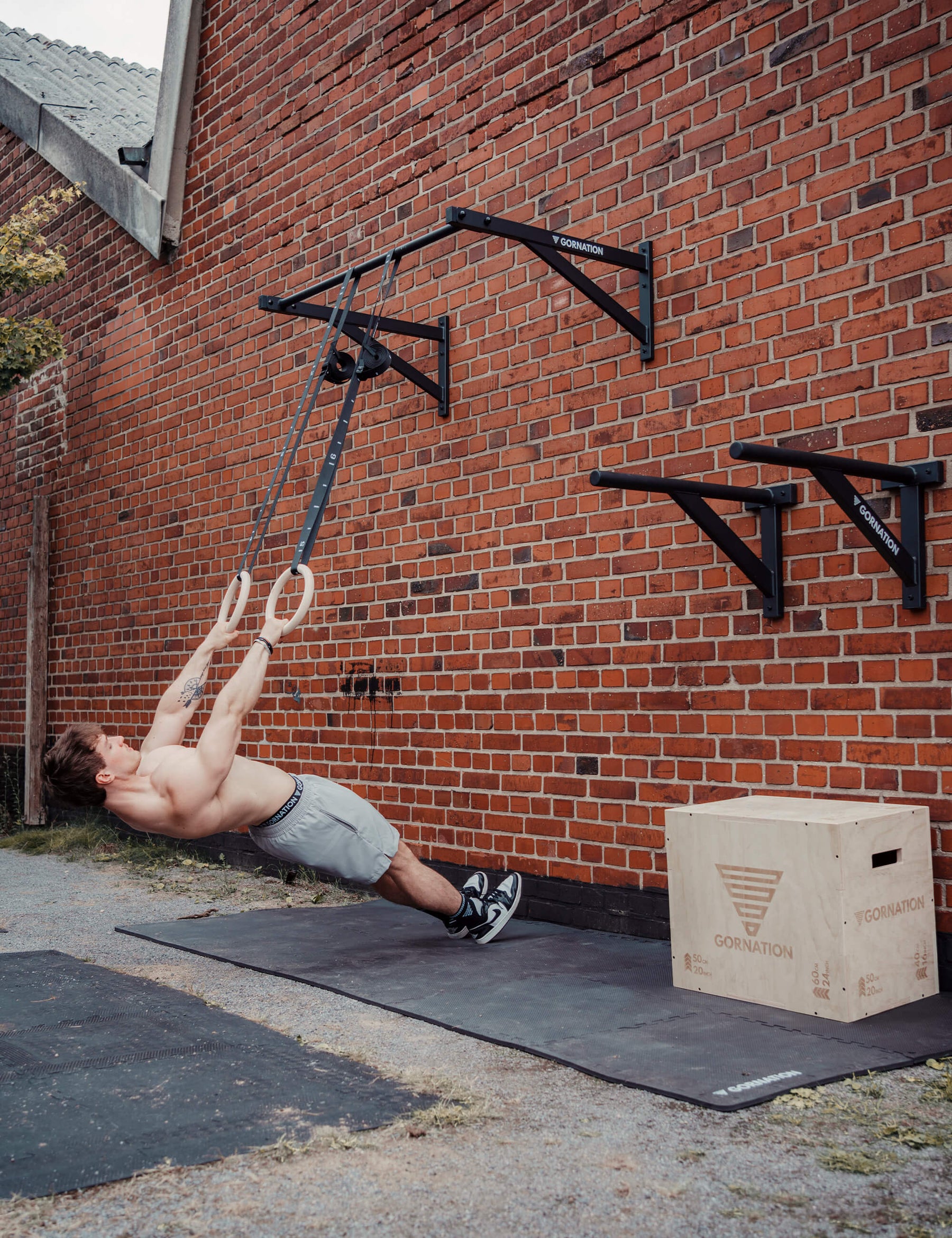 Wall Mounted Pull Up Bar Large