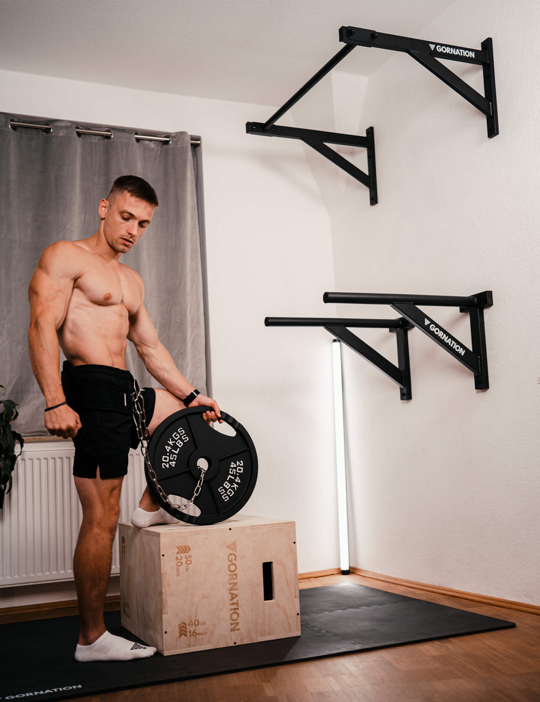 Wall Mounted Pull Up Bar Medium