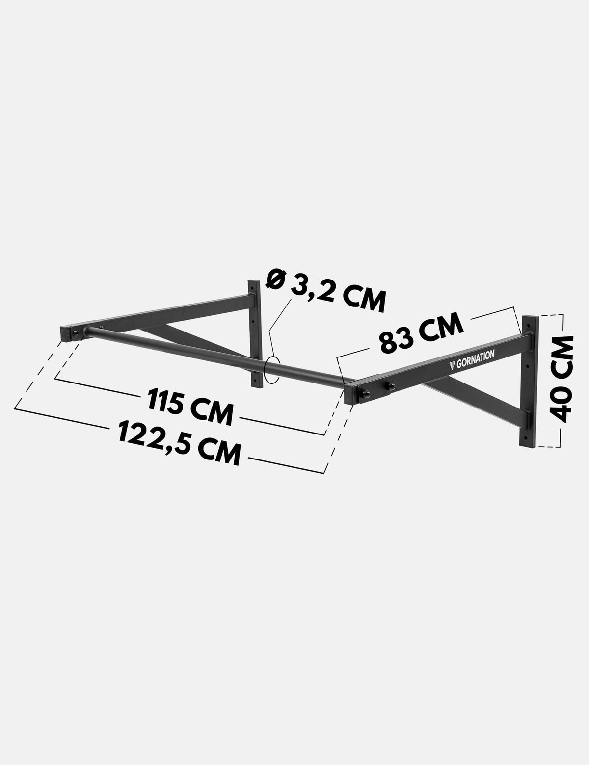 Barre de Traction Murale Grande