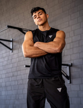 GORNATION athlete wearing the GORNATION active tank top in black