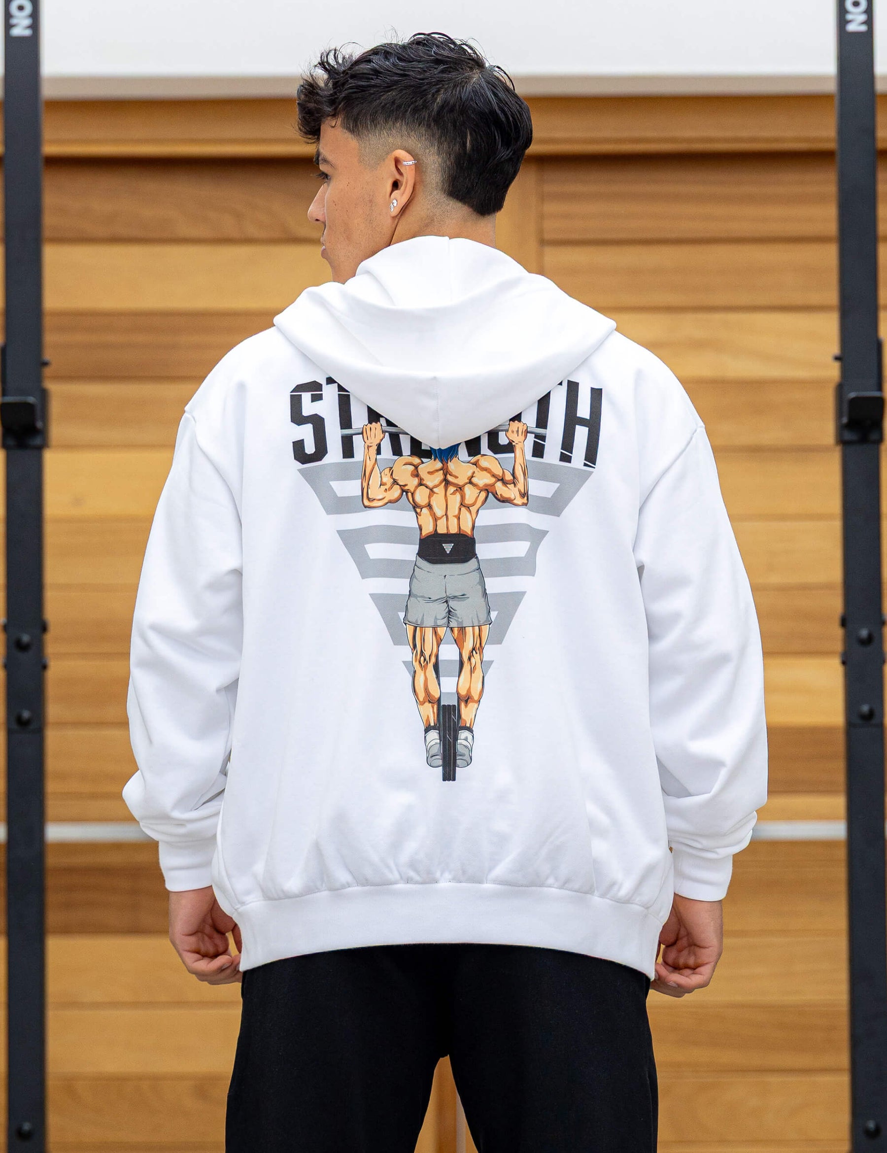 Anime Oversized Zip Jacket Strength