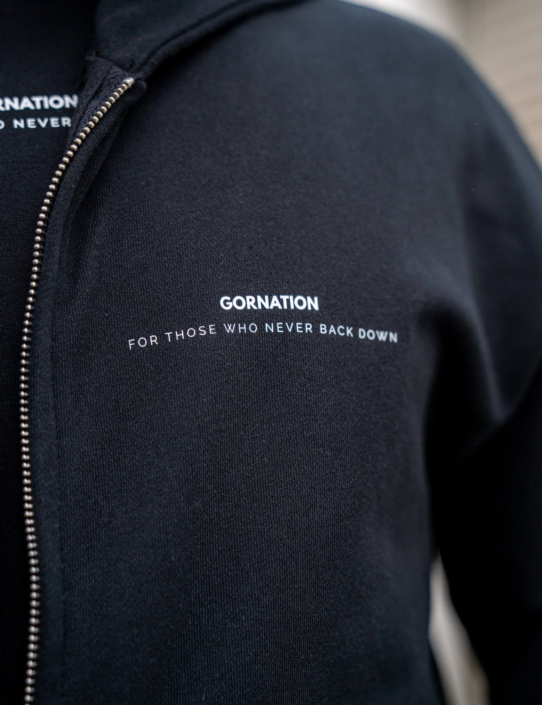 Anime Oversized Zip Jacket Strength