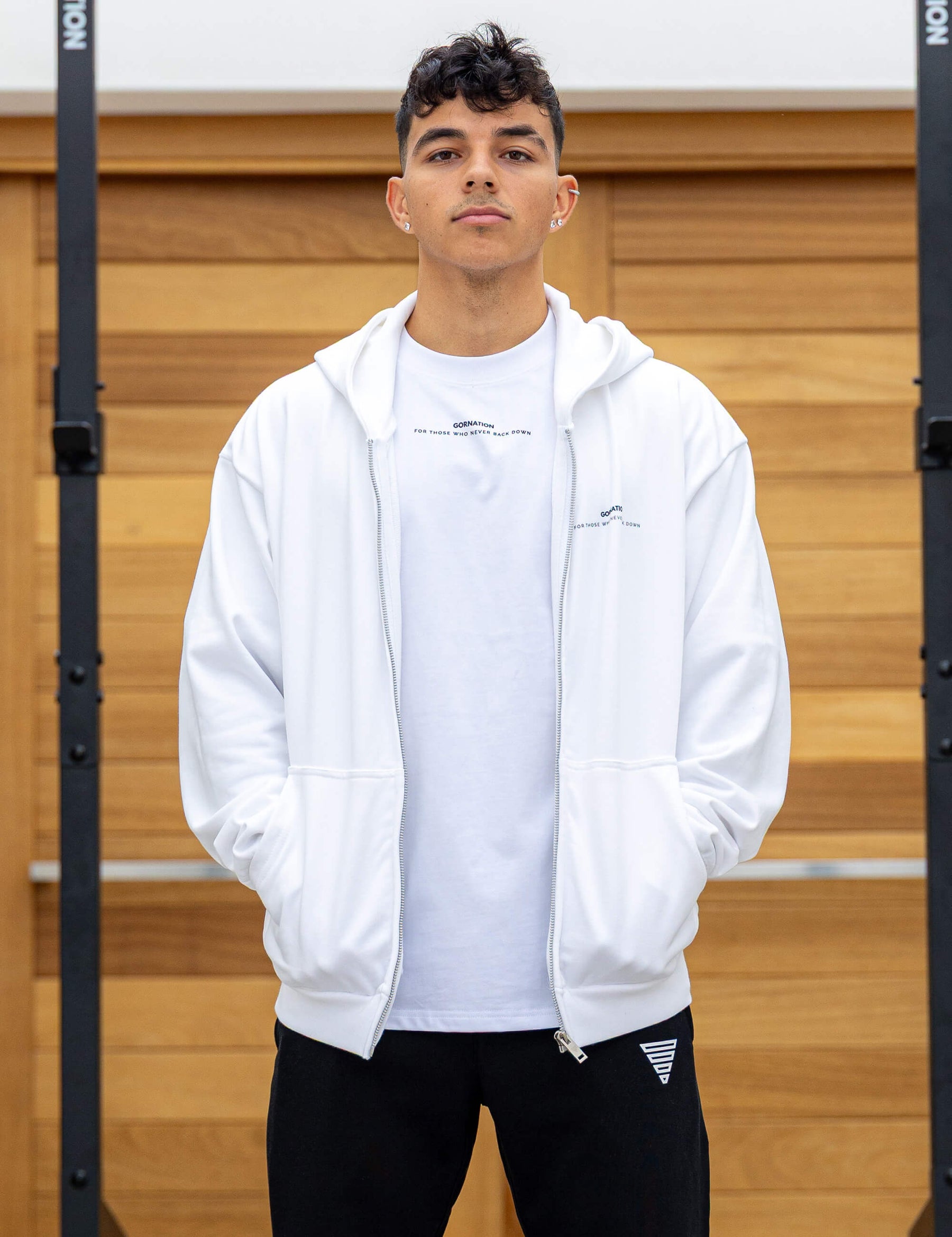 Anime Oversized Zip Jacket Strength