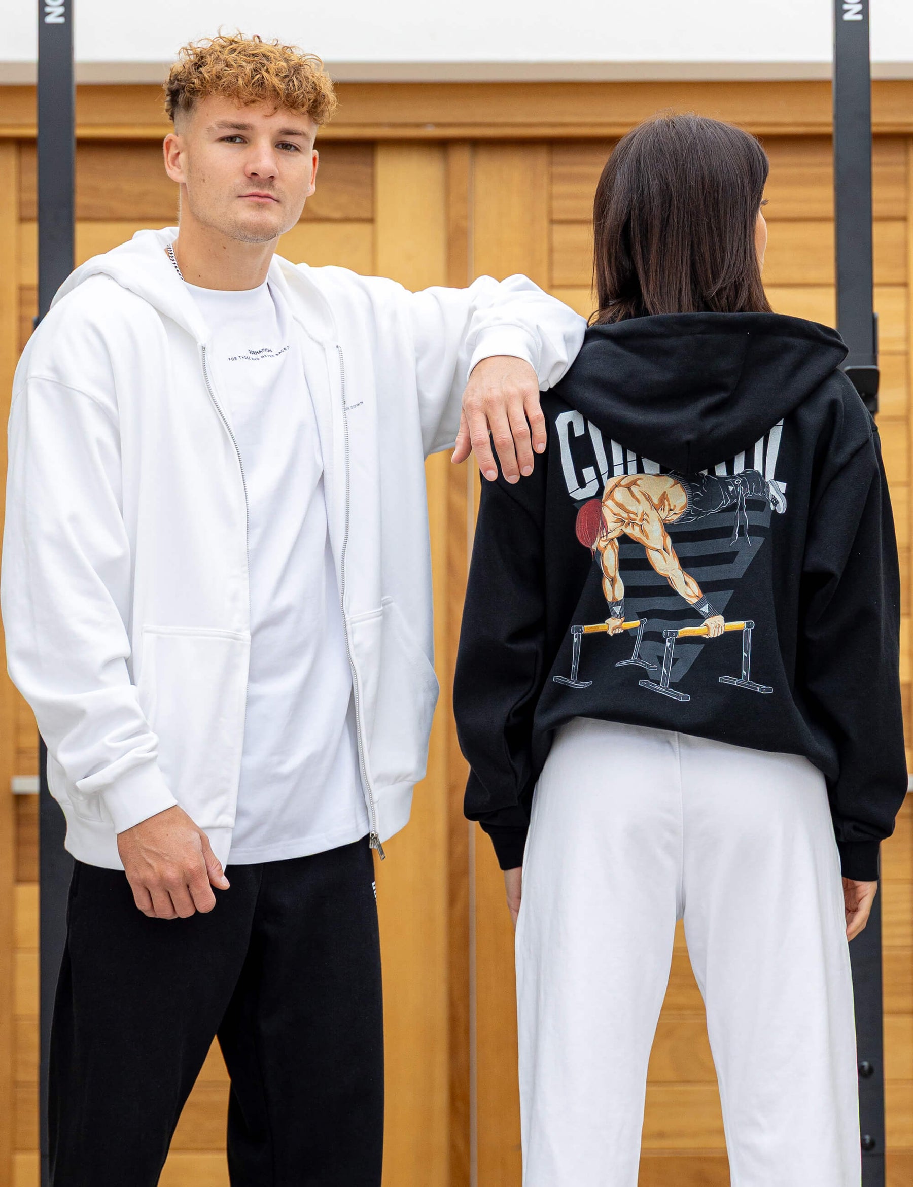 Anime Oversized Zip Jacket Control