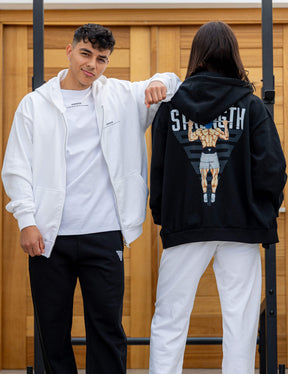 Anime Oversized Zip Jacket Strength