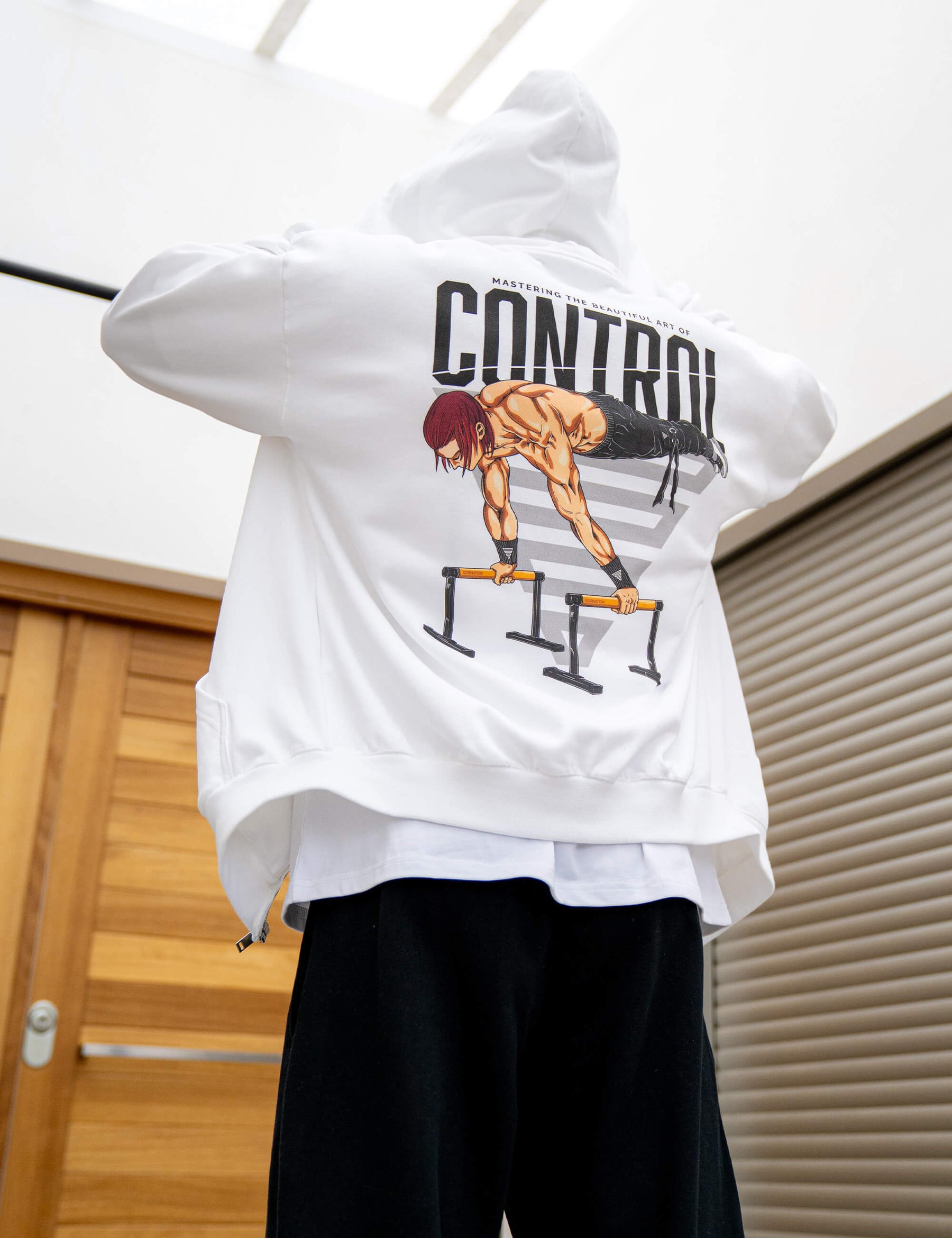 Anime Oversized Zip Jacket Control
