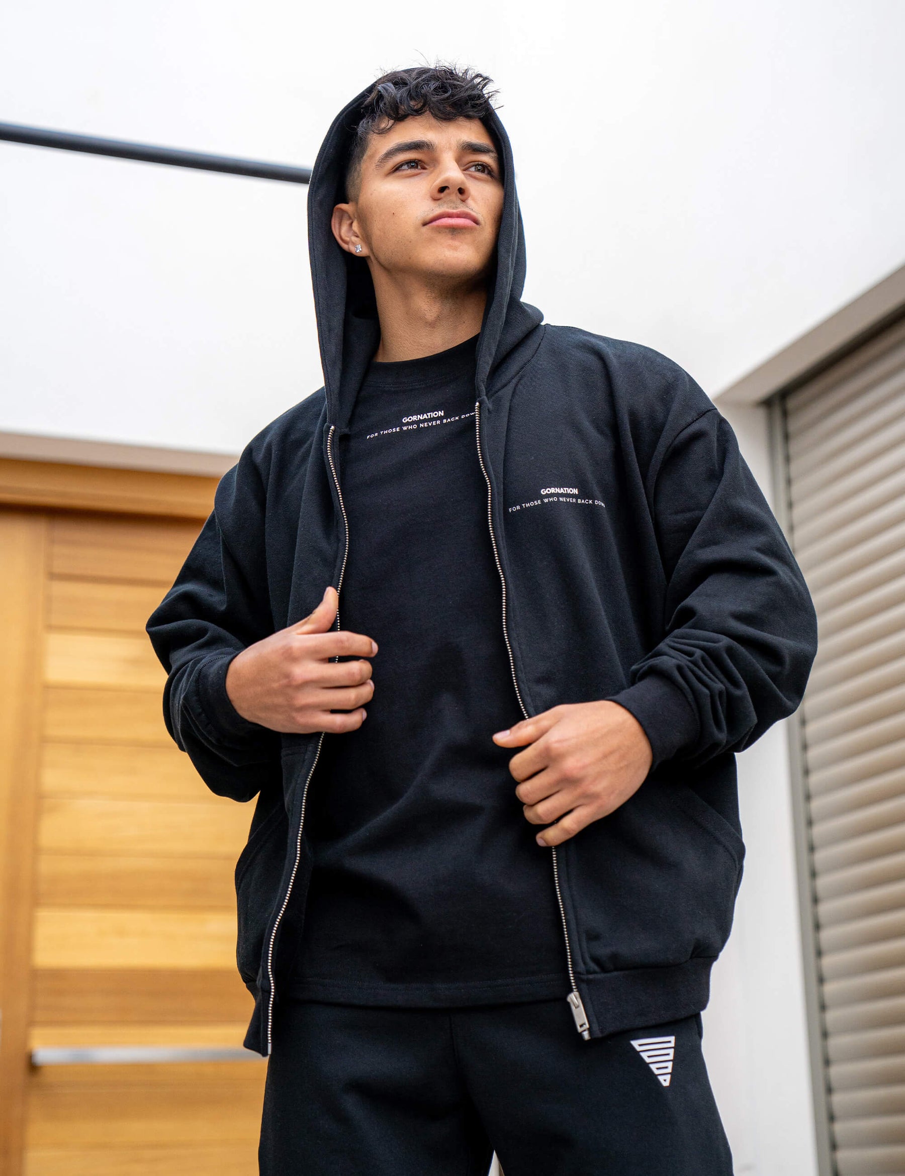 Anime Oversized Zip Jacket Strength