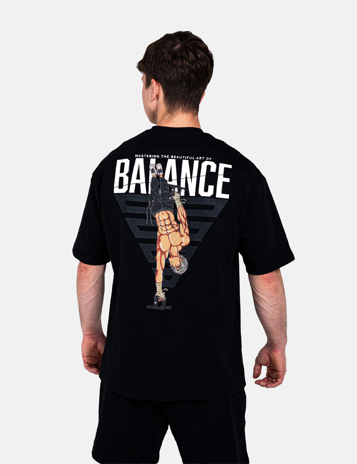 Anime Oversized T-Shirt Balance Men