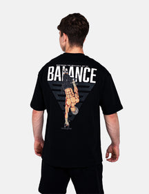 Anime Oversized T-Shirt Balance Men