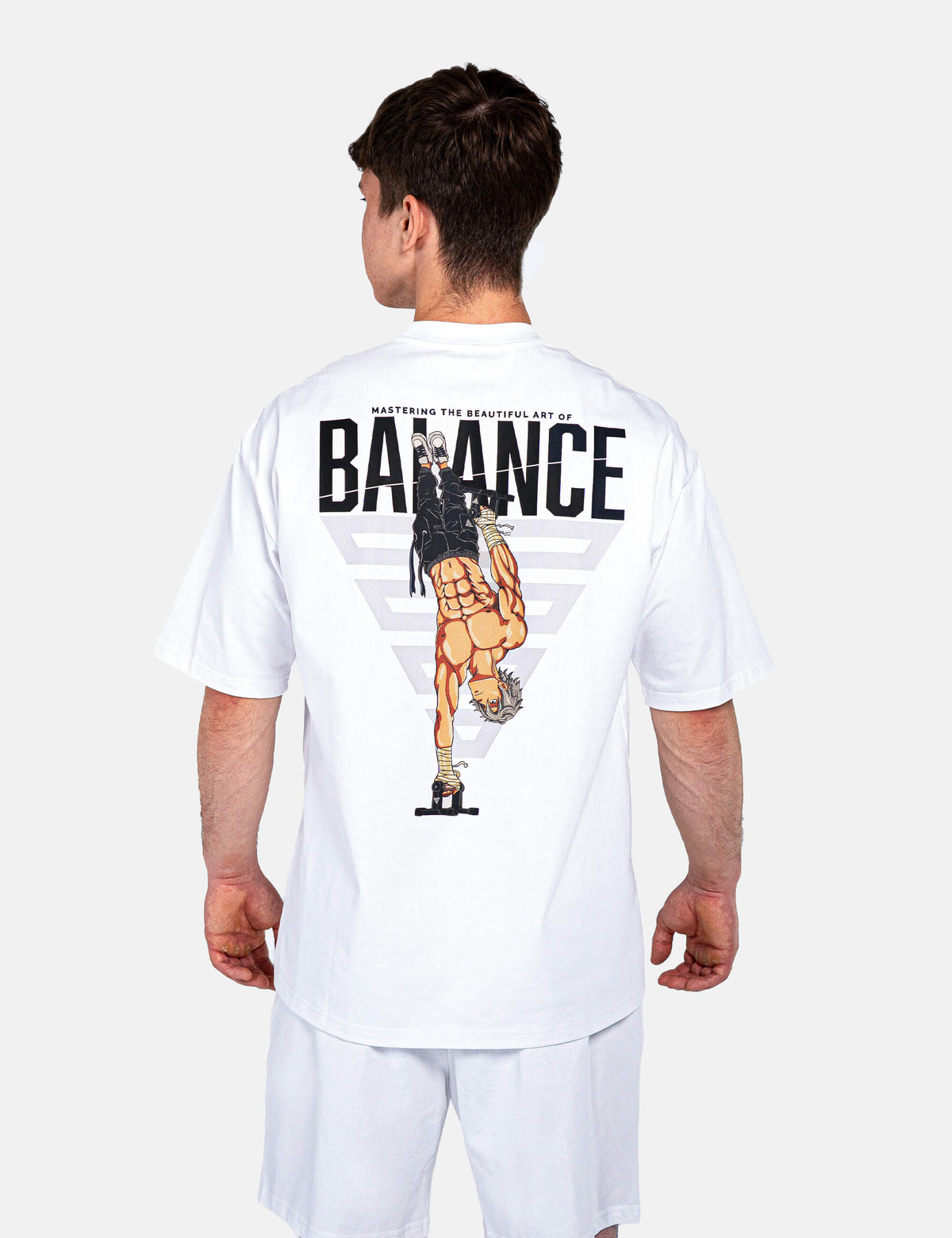 Anime Oversized T-Shirt Balance Men