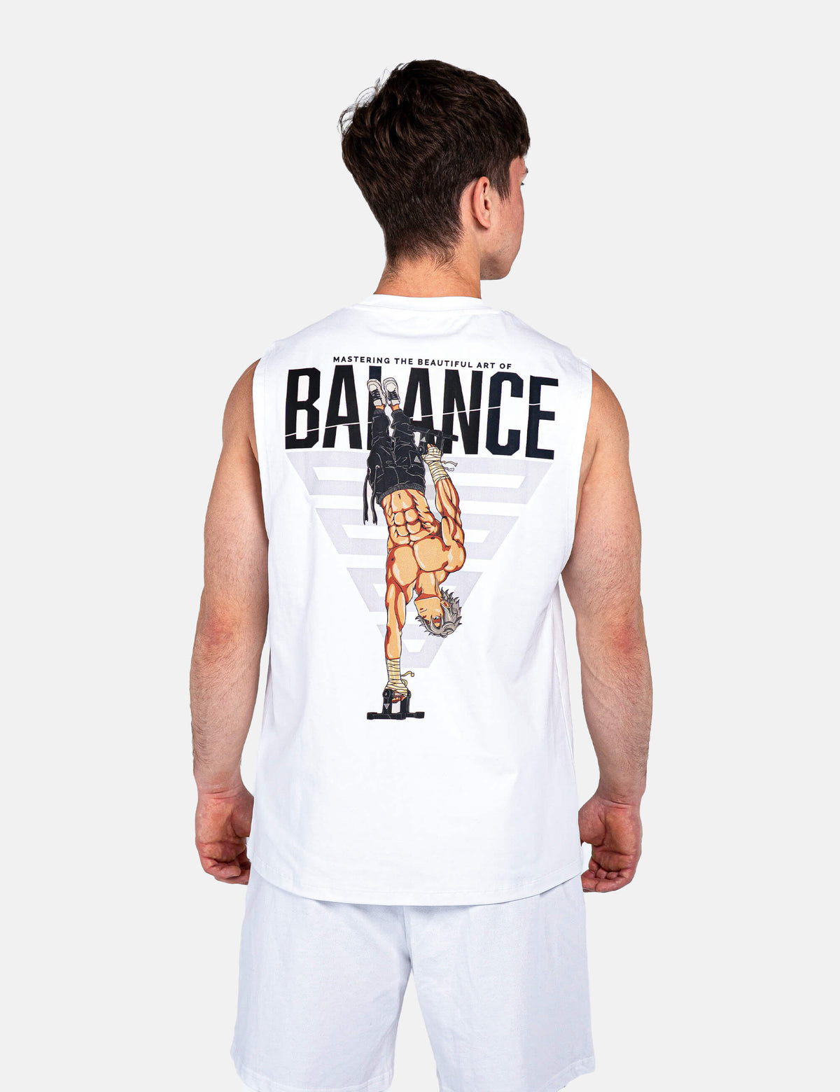 Anime Oversized Tank Top Balance Men