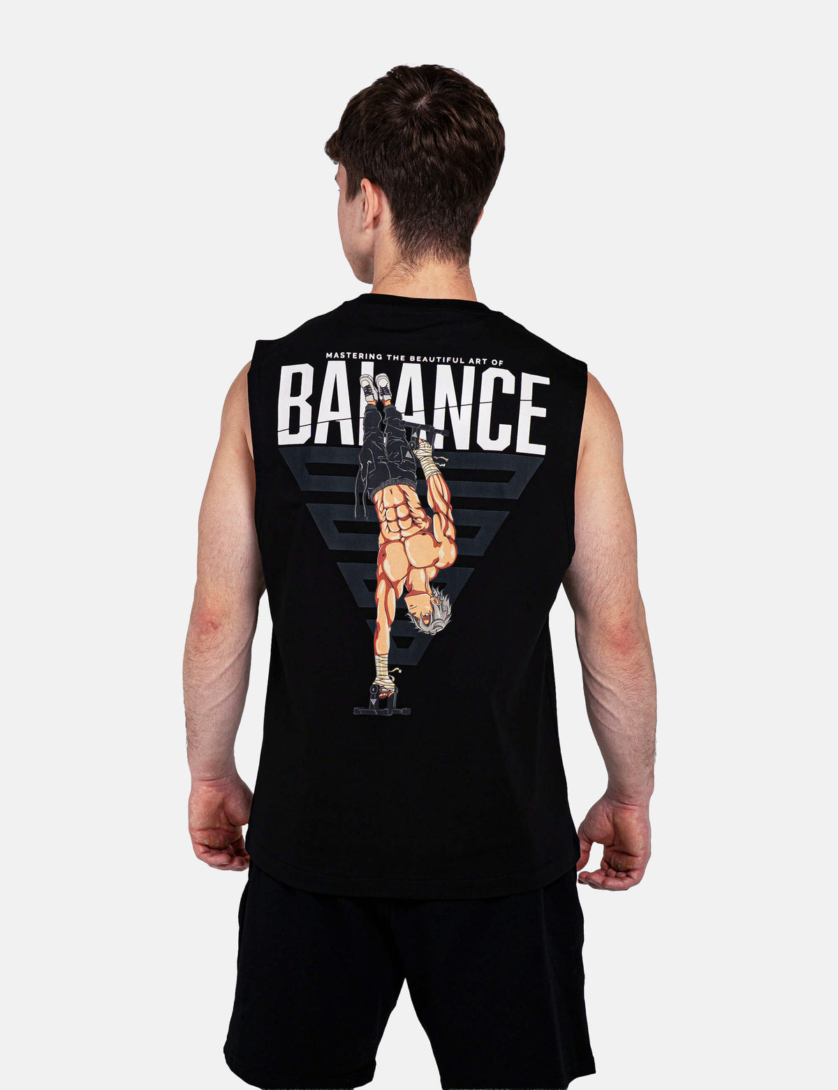 Anime Oversized Tank Top Balance Men