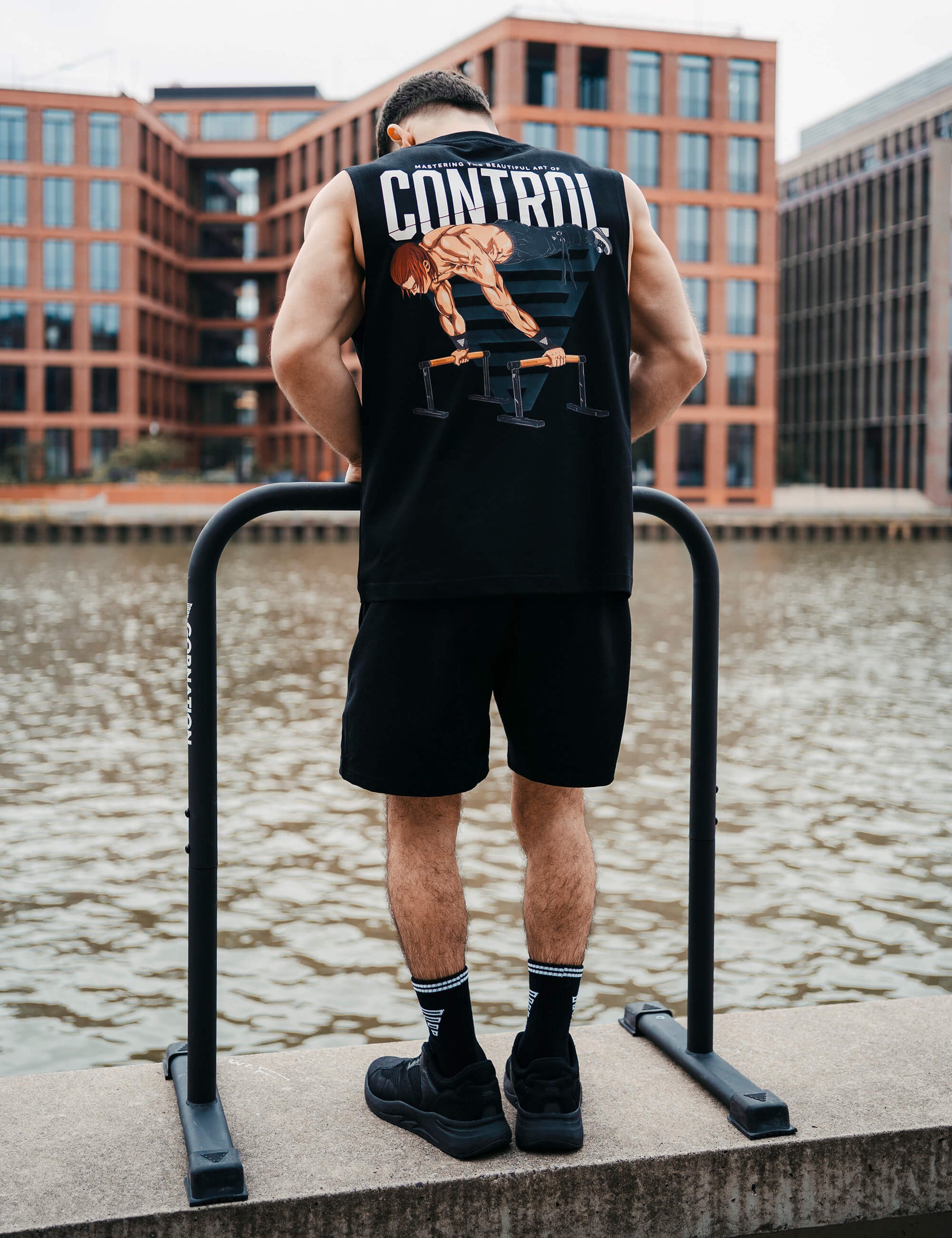 Anime Oversized Tank Top Control Men