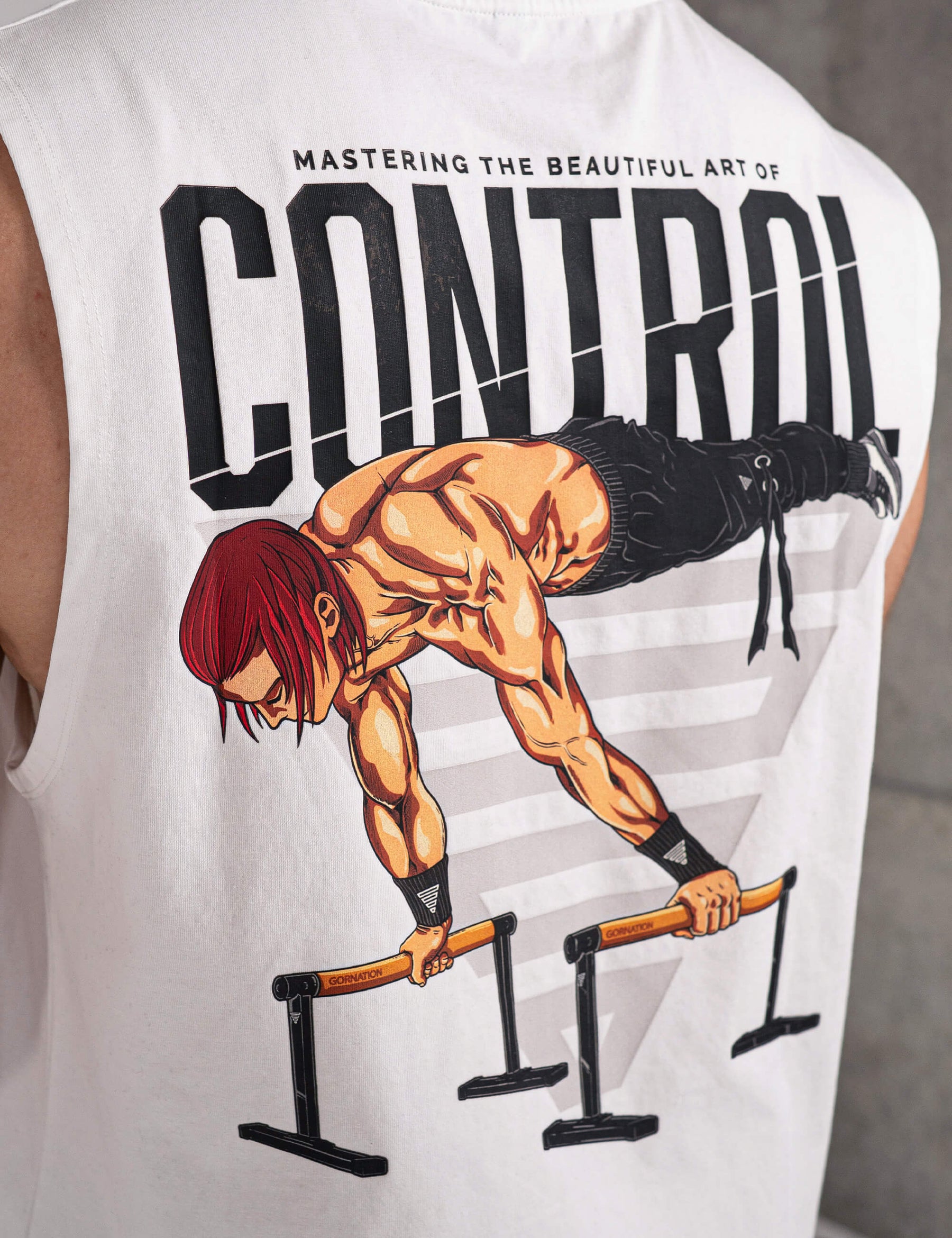 Anime Oversized Tank Top Control Men