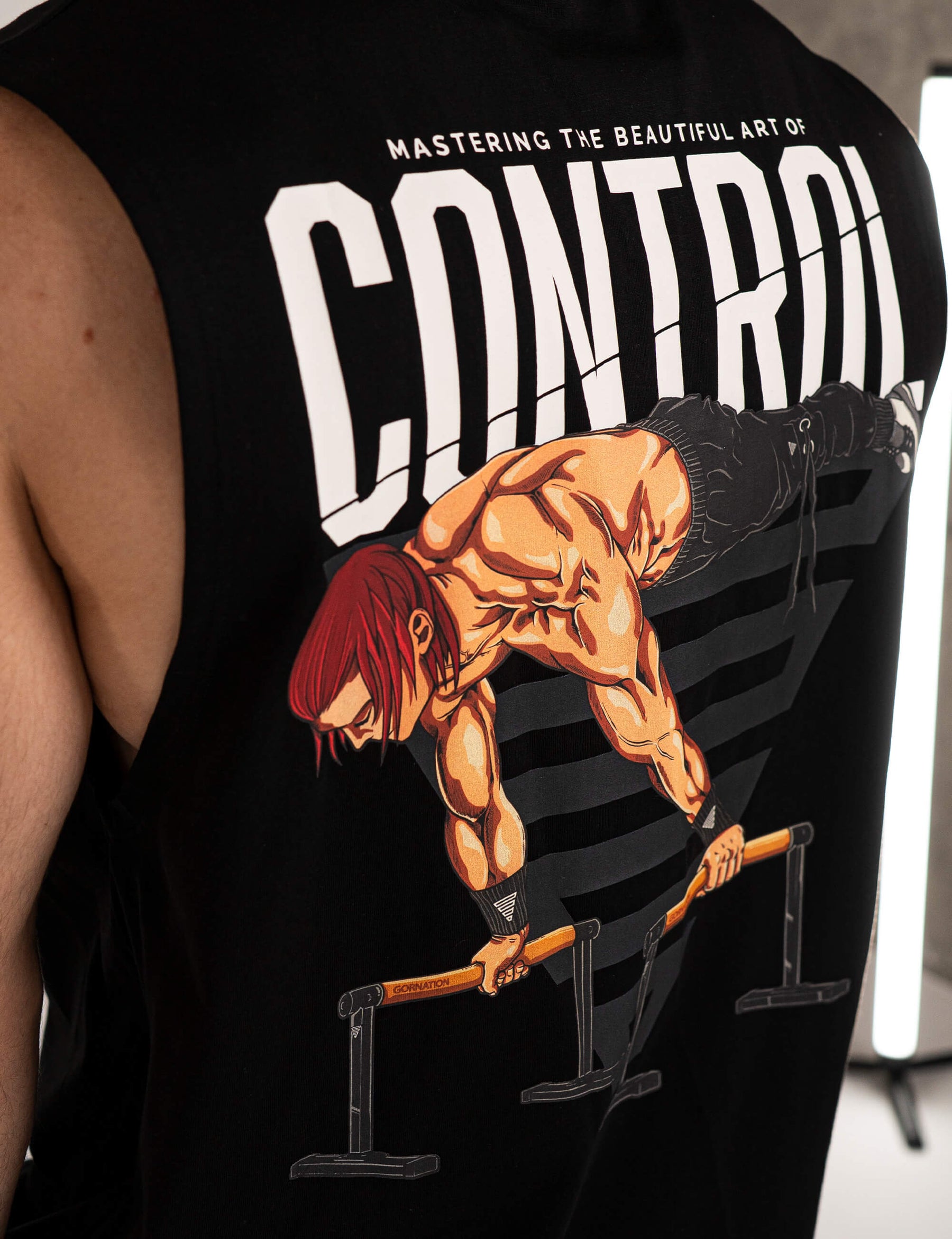 Anime Oversized Tank Top Control Men