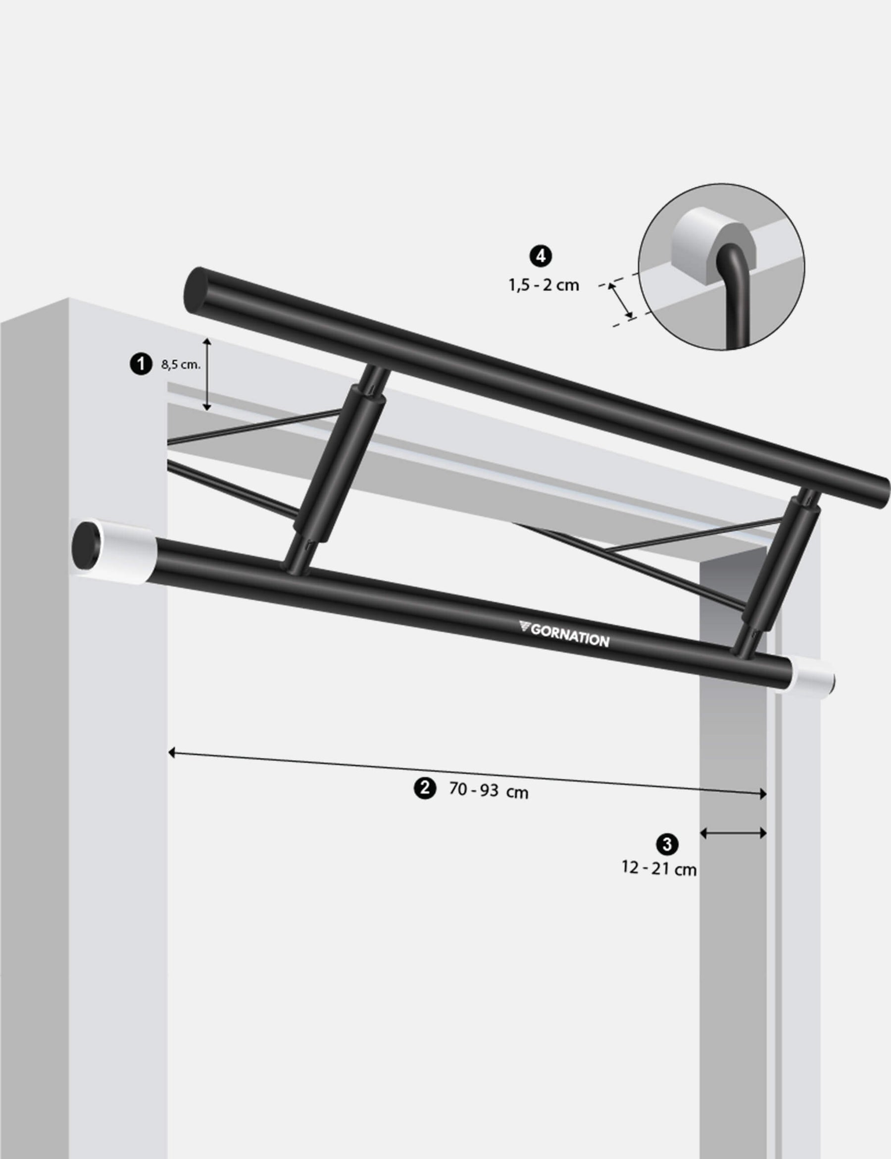 Door Pull Up Bar Hook-it