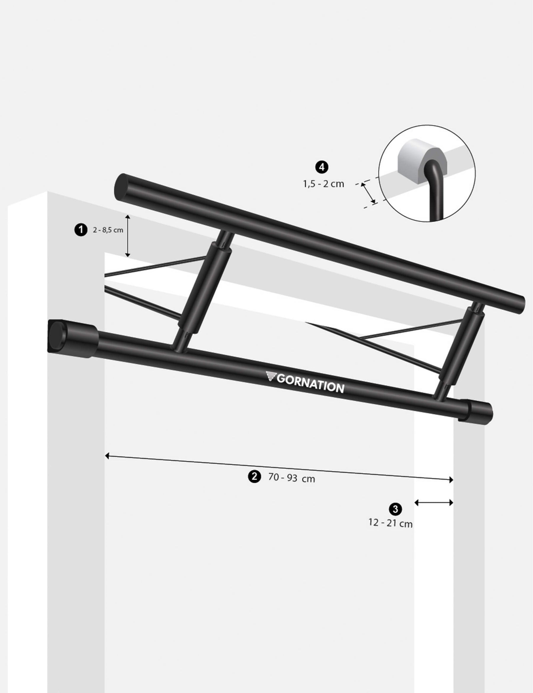 Door Pull Up Bar Hook-it