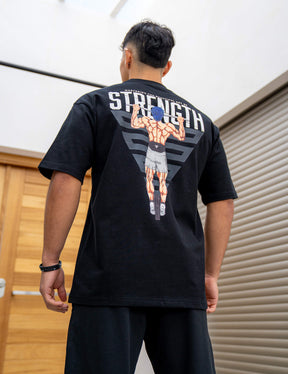 Anime Oversized T-Shirt Strength