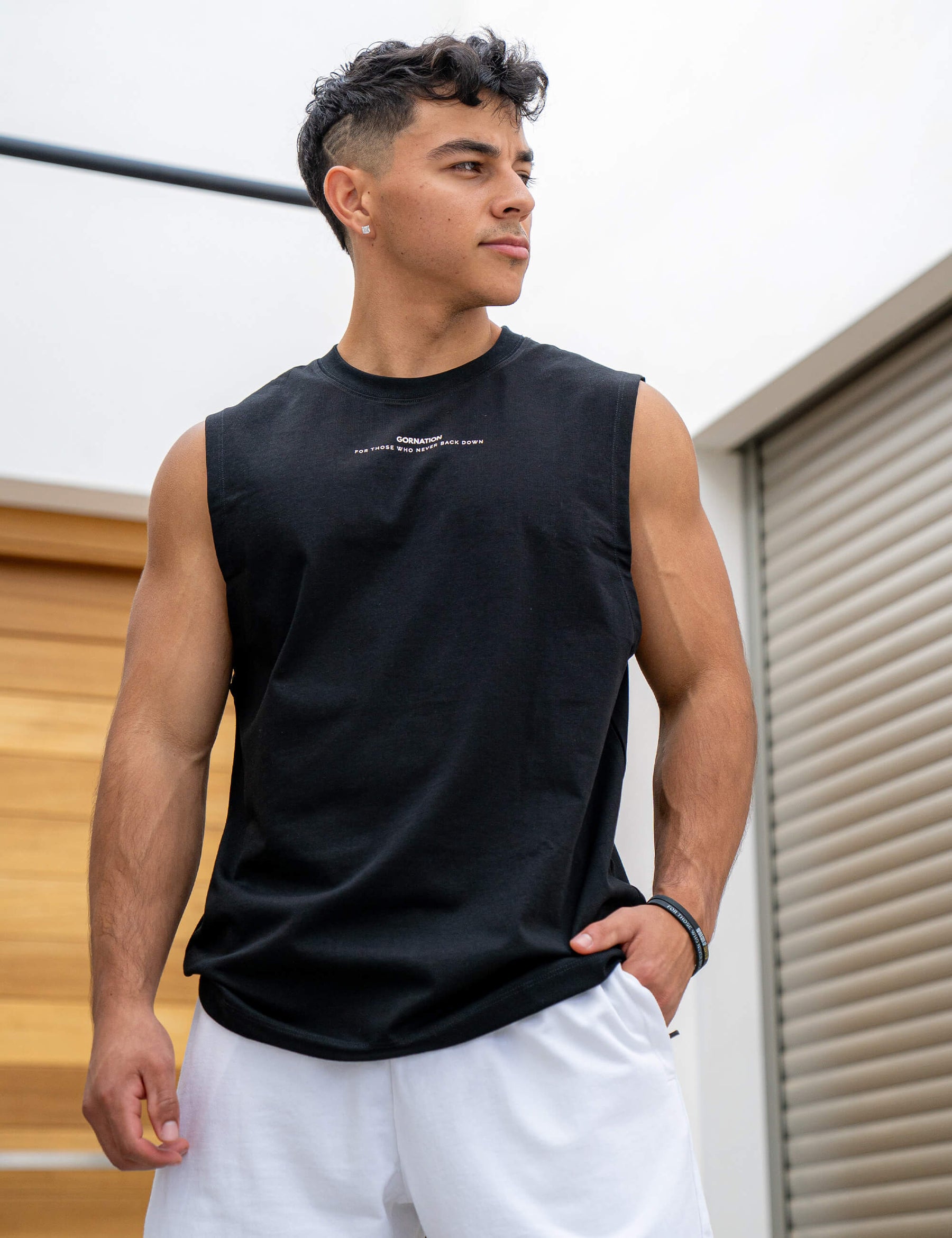 Anime Oversized Tank Top Strength