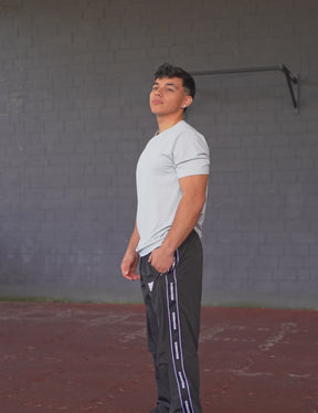 GORNATION athlete wearing the GORNATION active t-shirt in grey
