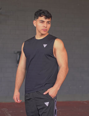 GORNATION athlete wearing the GORNATION active tank top in black