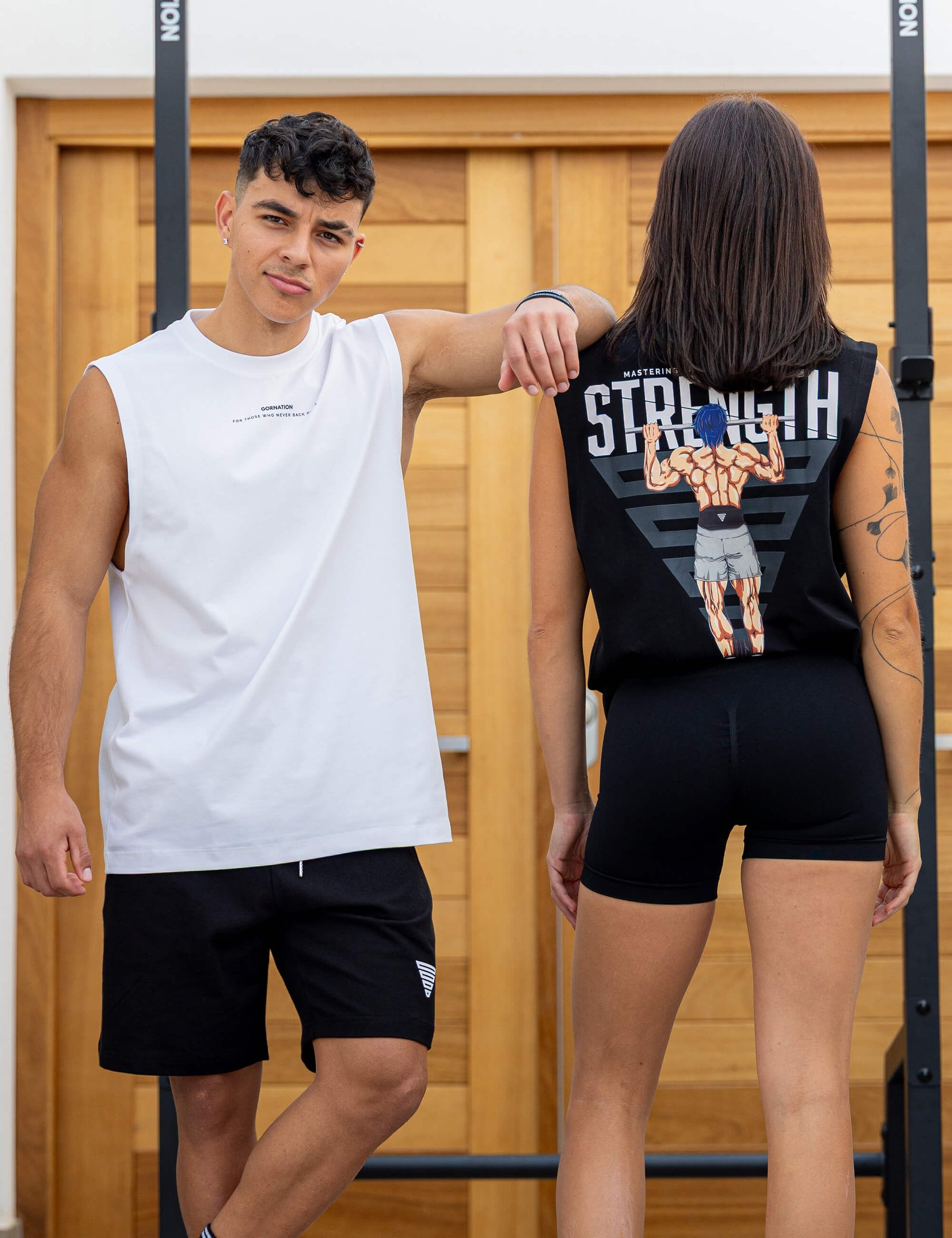 Anime Oversized Tank Top Strength