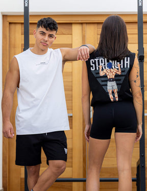 Anime Oversized Tank Top Strength