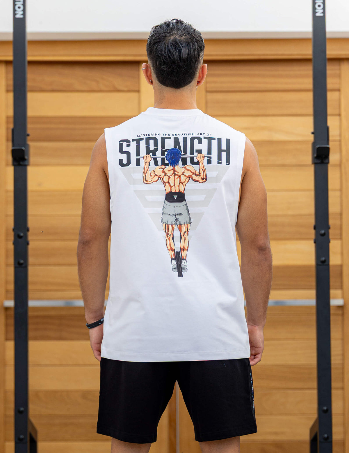 Anime Oversized Tank Top Strength