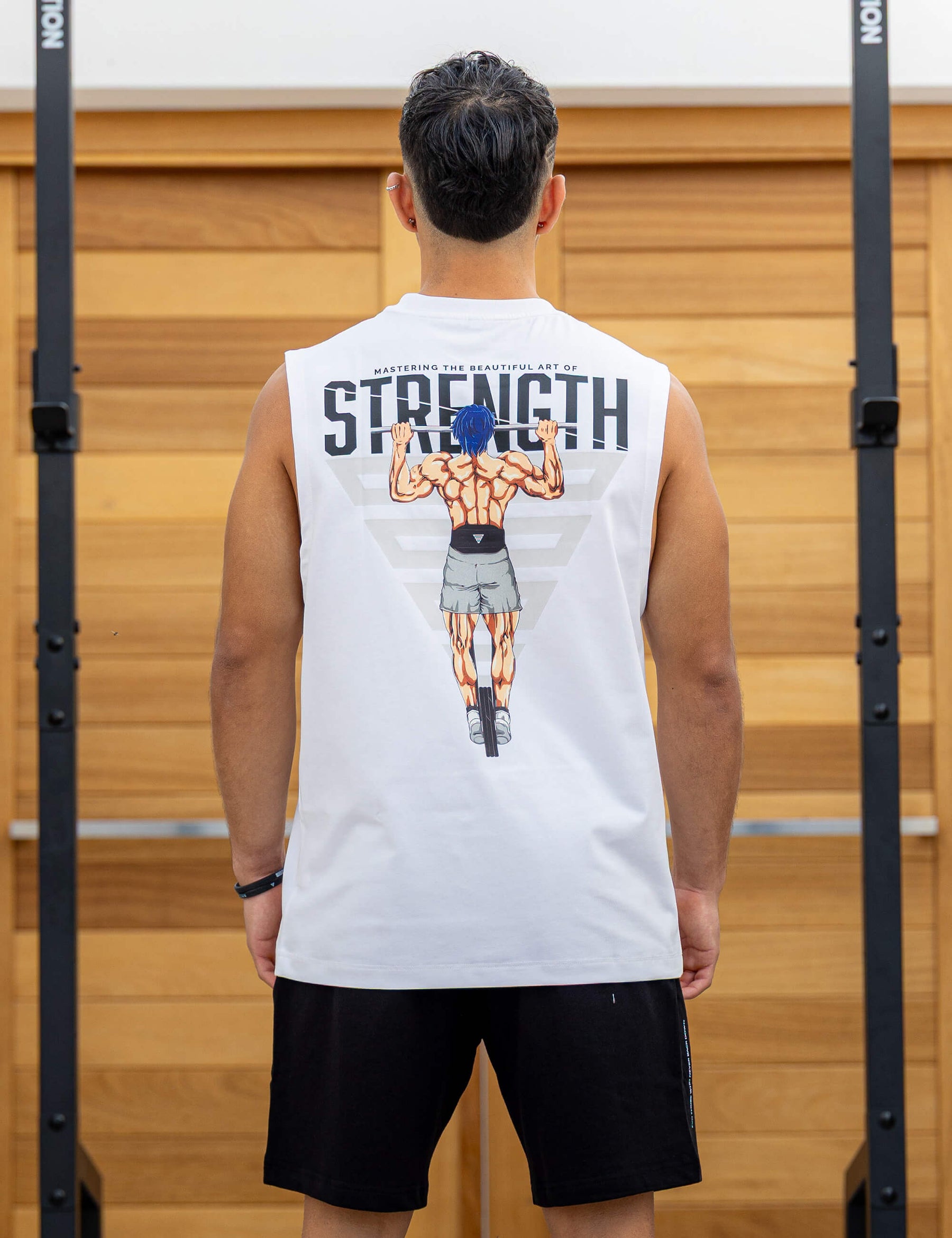 Anime Oversized Tank Top Strength